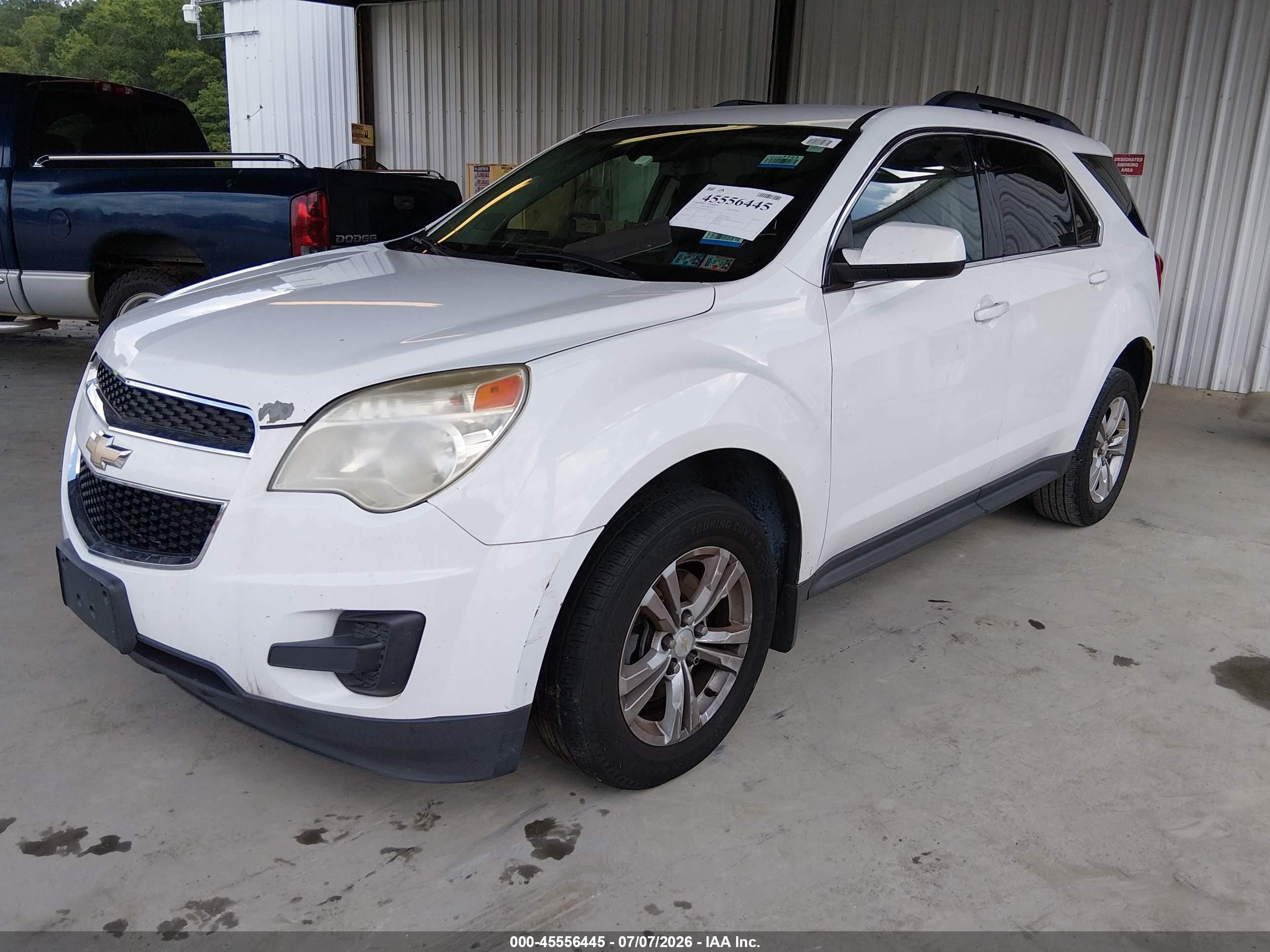 2013 Chevrolet Equinox Lt White vin: 2GNFLEEKXD6351530