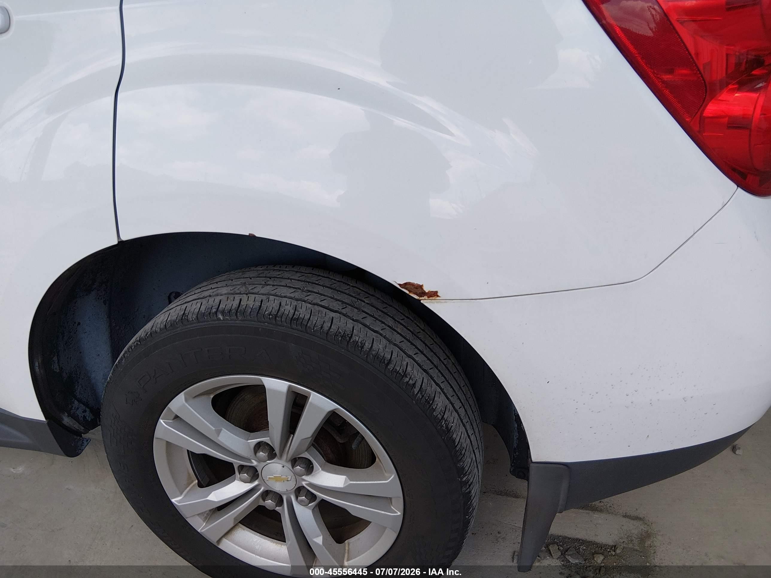 2013 Chevrolet Equinox Lt White vin: 2GNFLEEKXD6351530
