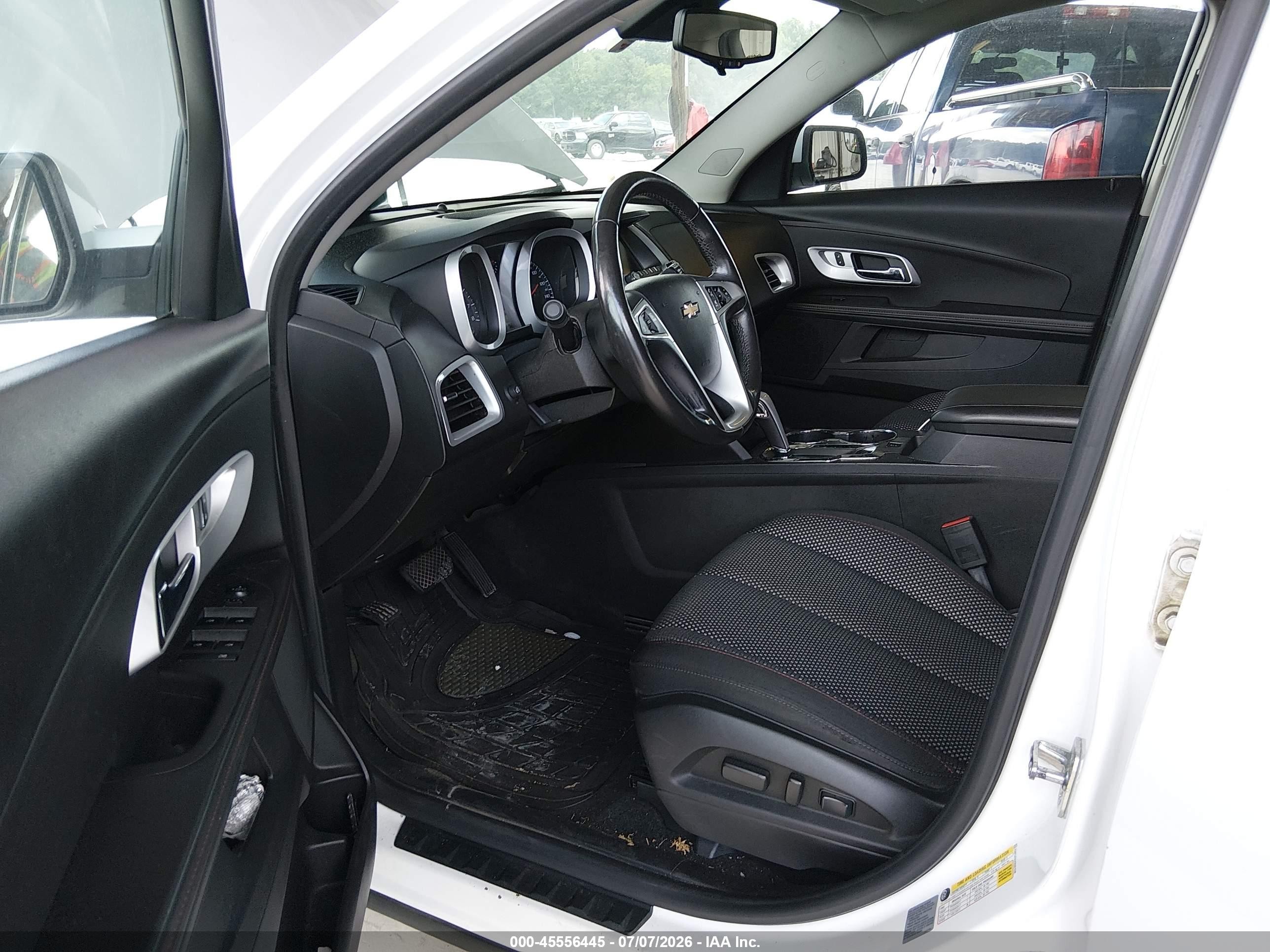 2013 Chevrolet Equinox Lt White vin: 2GNFLEEKXD6351530