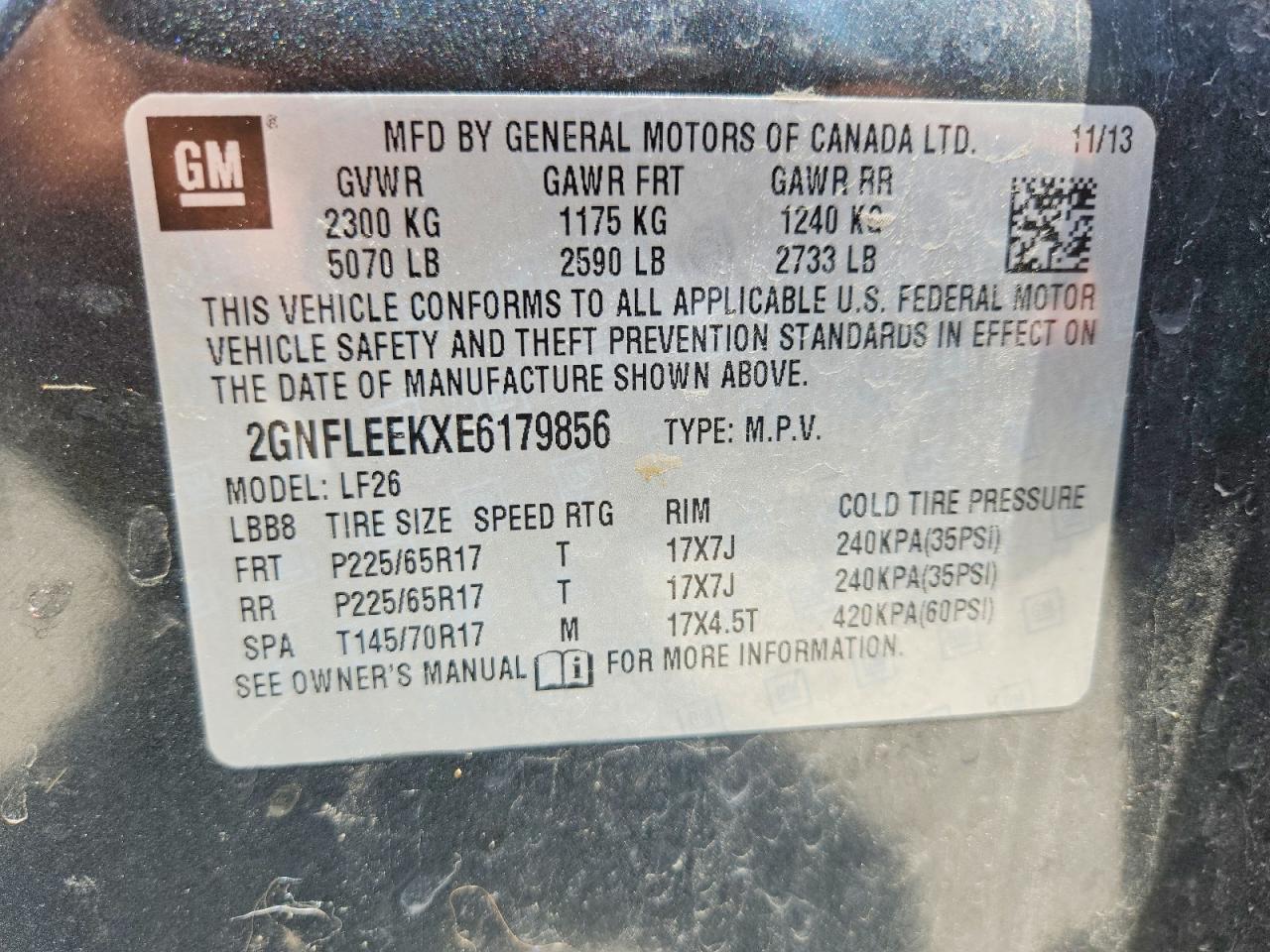 2014 Chevrolet Equinox Ls Black vin: 2GNFLEEKXE6179856