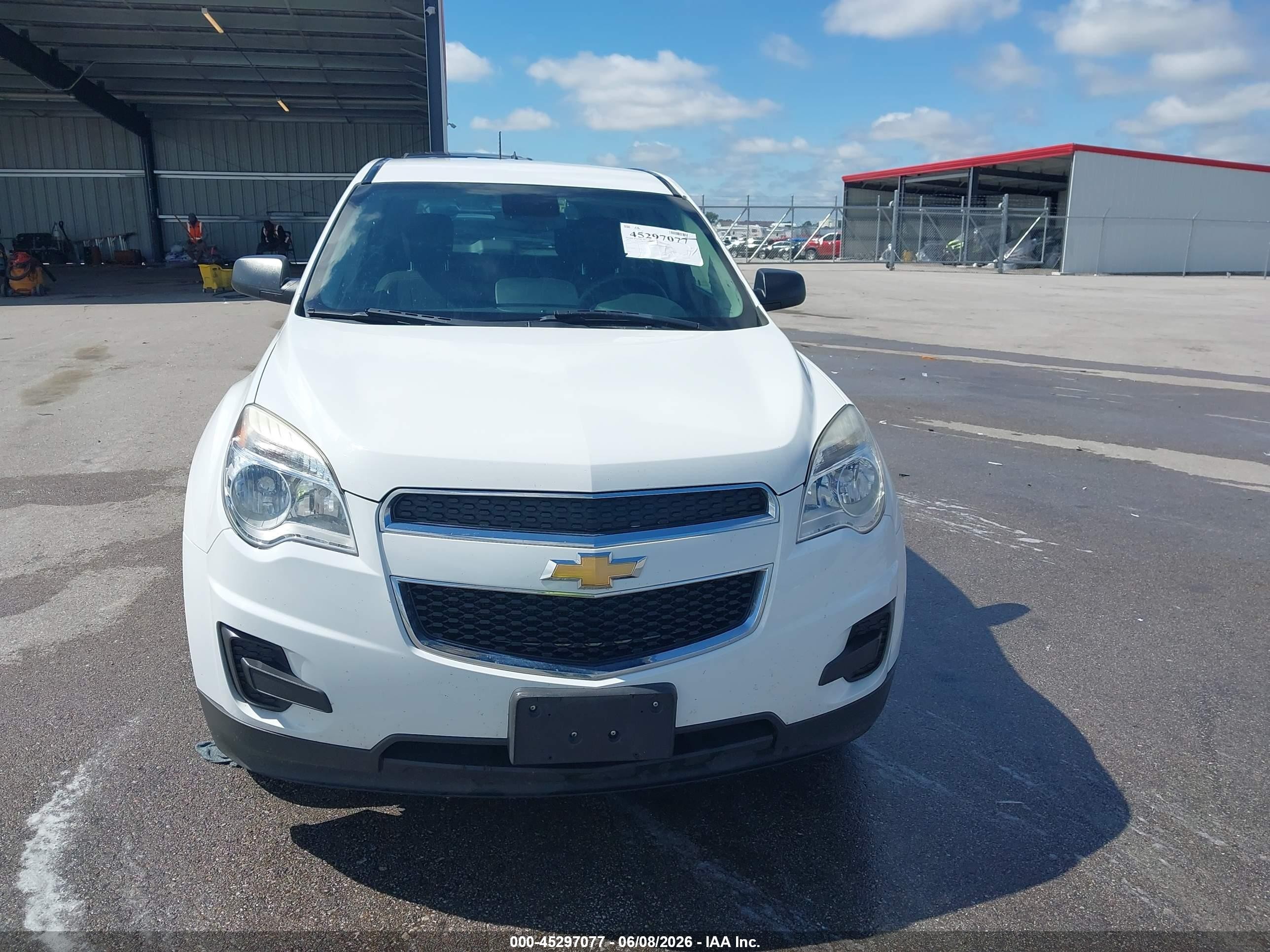 2015 Chevrolet Equinox Ls White vin: 2GNFLEEKXF6129265