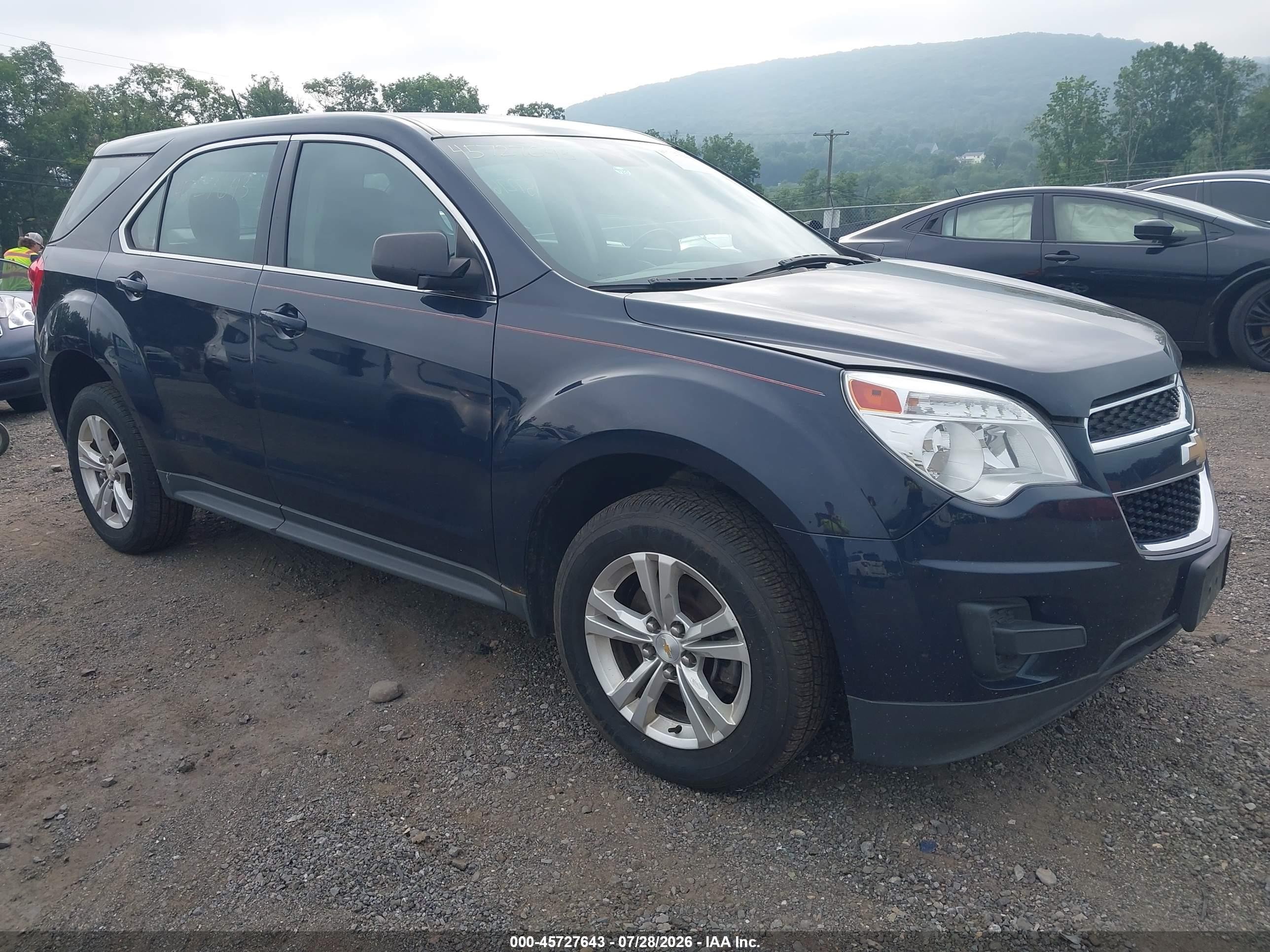 2015 Chevrolet Equinox Ls Blue vin: 2GNFLEEKXF6341762