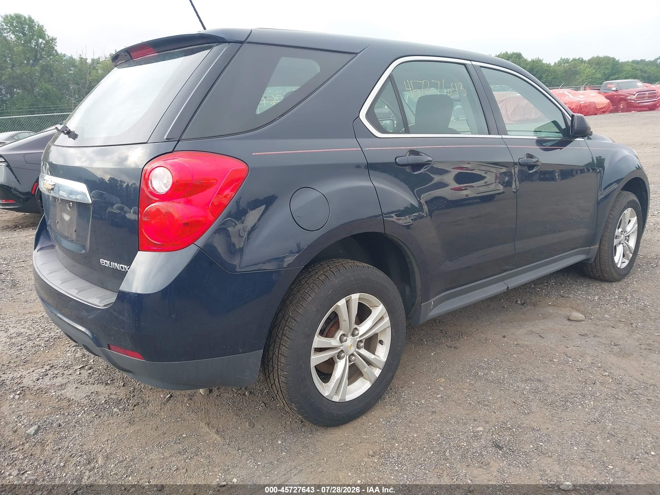 2015 Chevrolet Equinox Ls Blue vin: 2GNFLEEKXF6341762