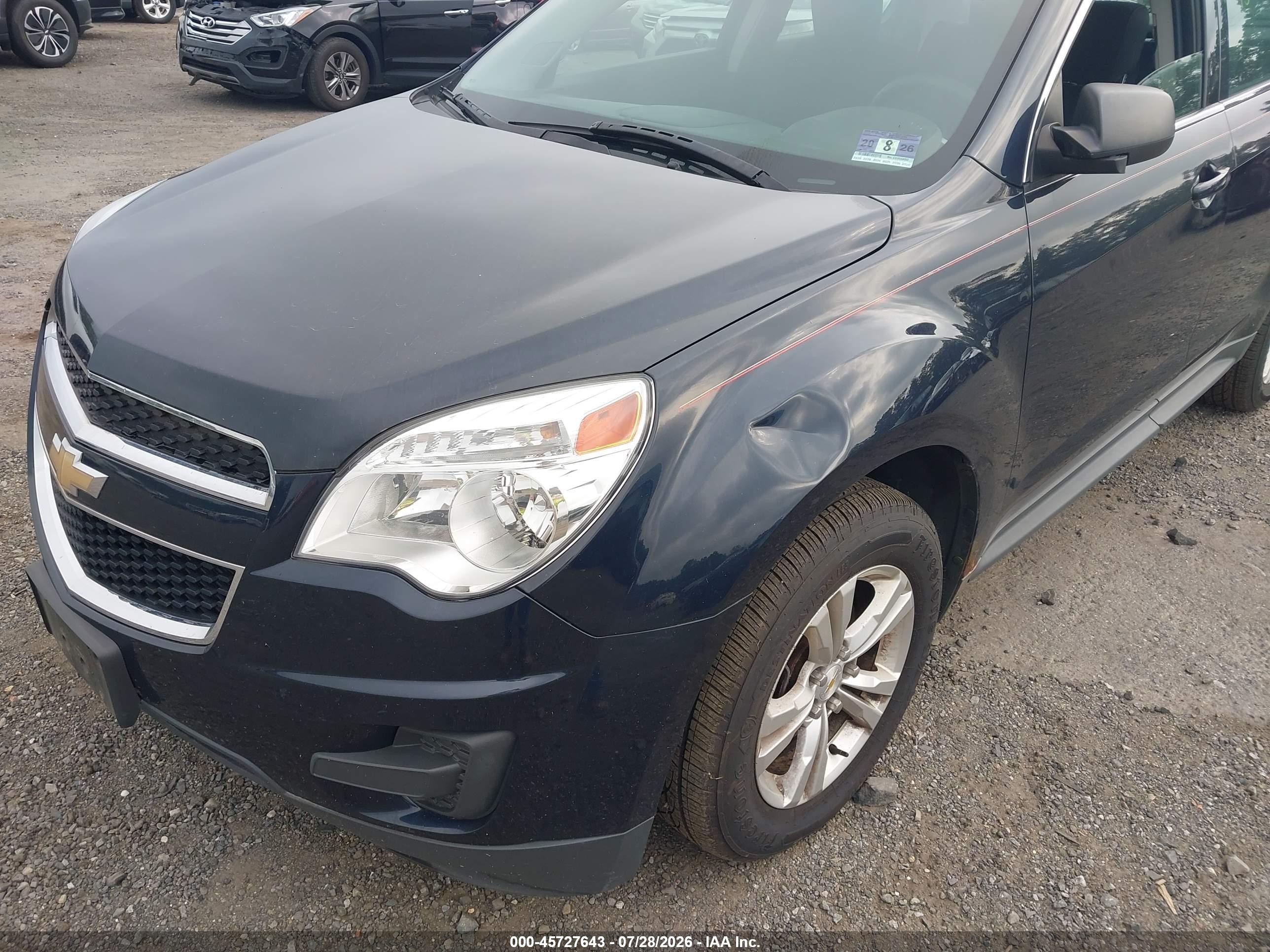 2015 Chevrolet Equinox Ls Blue vin: 2GNFLEEKXF6341762