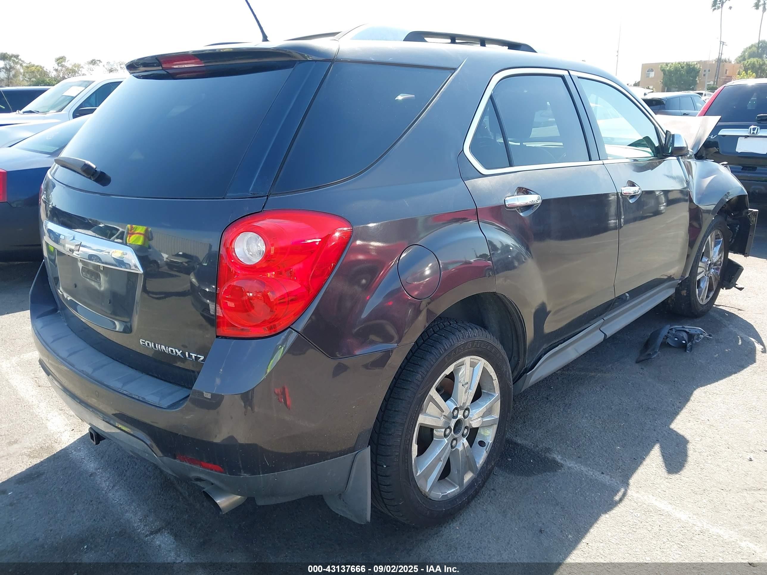 2013 Chevrolet Equinox Ltz Gray vin: 2GNFLFE30D6374295
