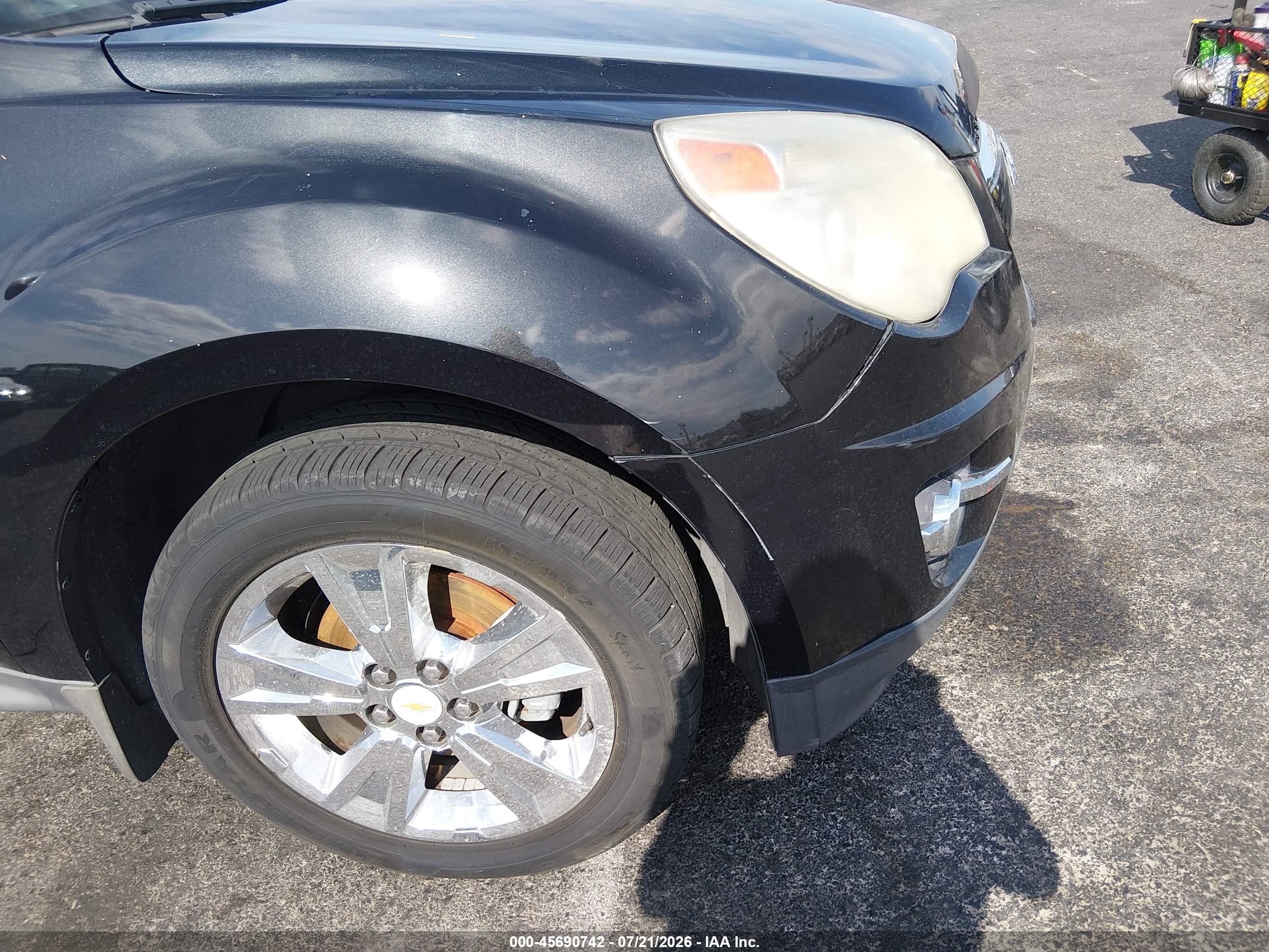 2013 Chevrolet Equinox Ltz Black vin: 2GNFLFE31D6272133