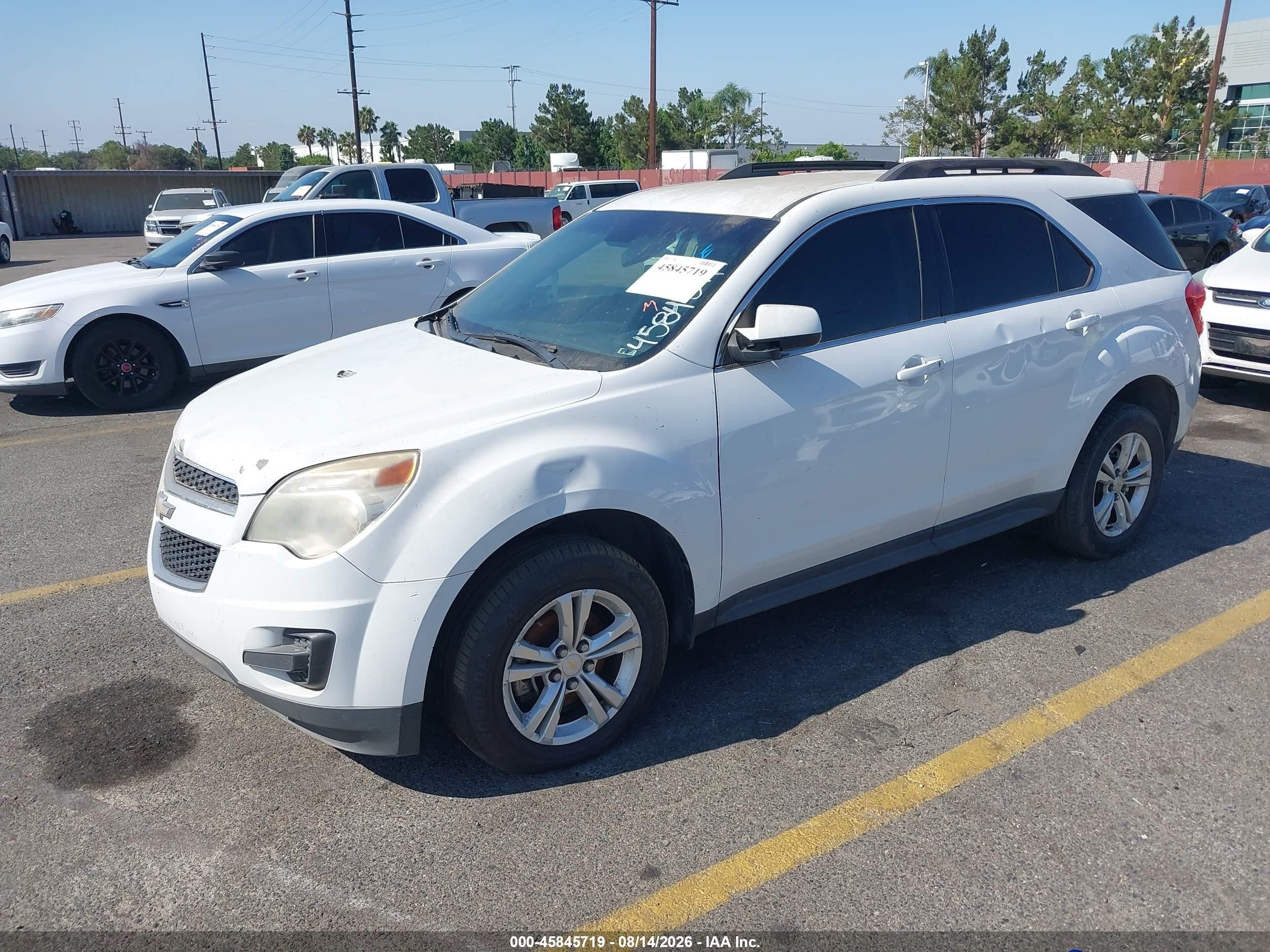 2015 Chevrolet Equinox Lt White vin: 2GNFLFE31F6310169