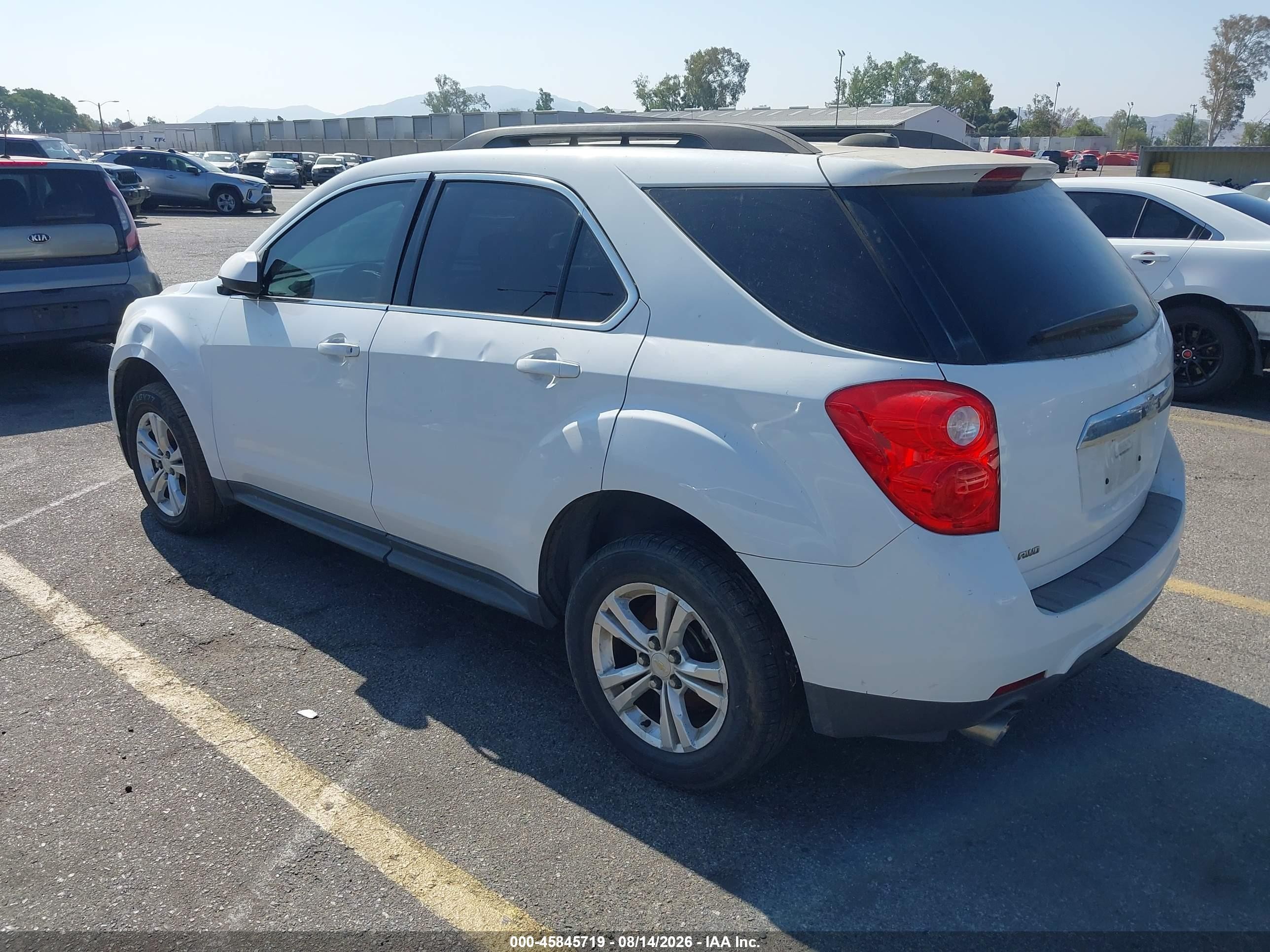 2015 Chevrolet Equinox Lt White vin: 2GNFLFE31F6310169