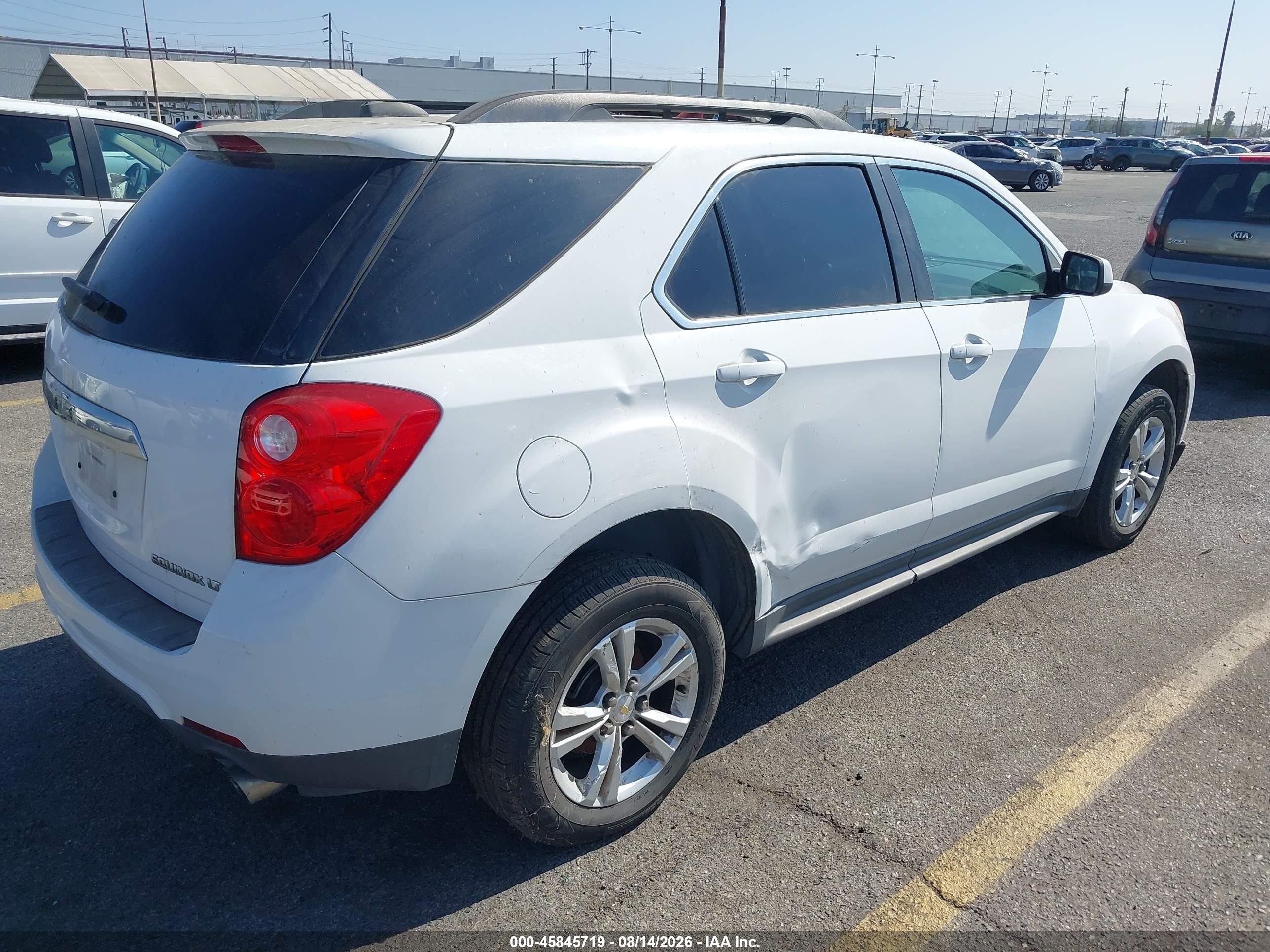 2015 Chevrolet Equinox Lt White vin: 2GNFLFE31F6310169