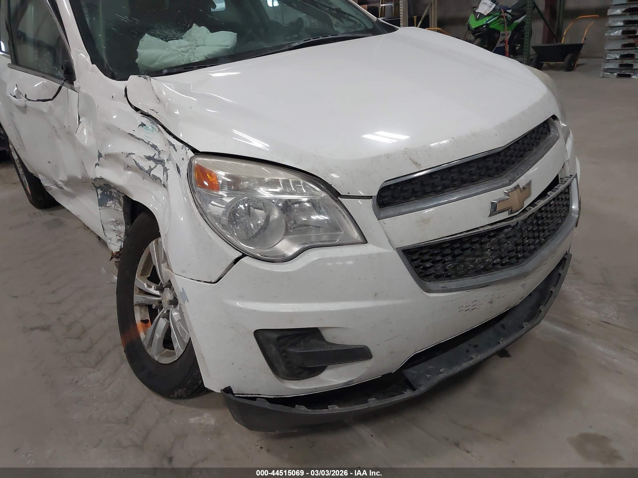2014 Chevrolet Equinox 1lt White vin: 2GNFLFE32E6374428