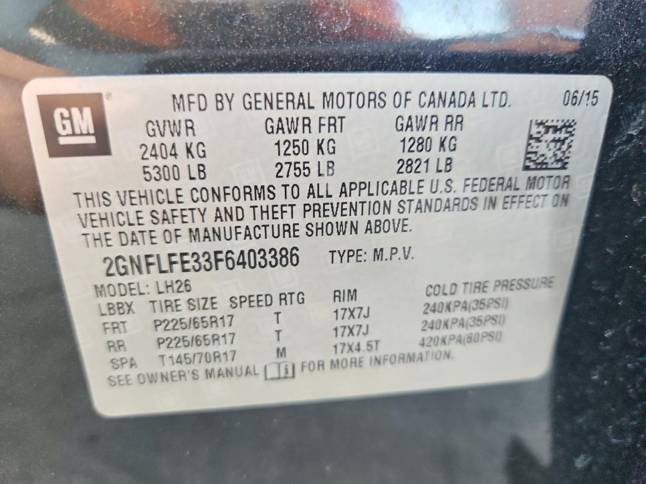 2015 Chevrolet Equinox Lt Черный vin: 2GNFLFE33F6403386