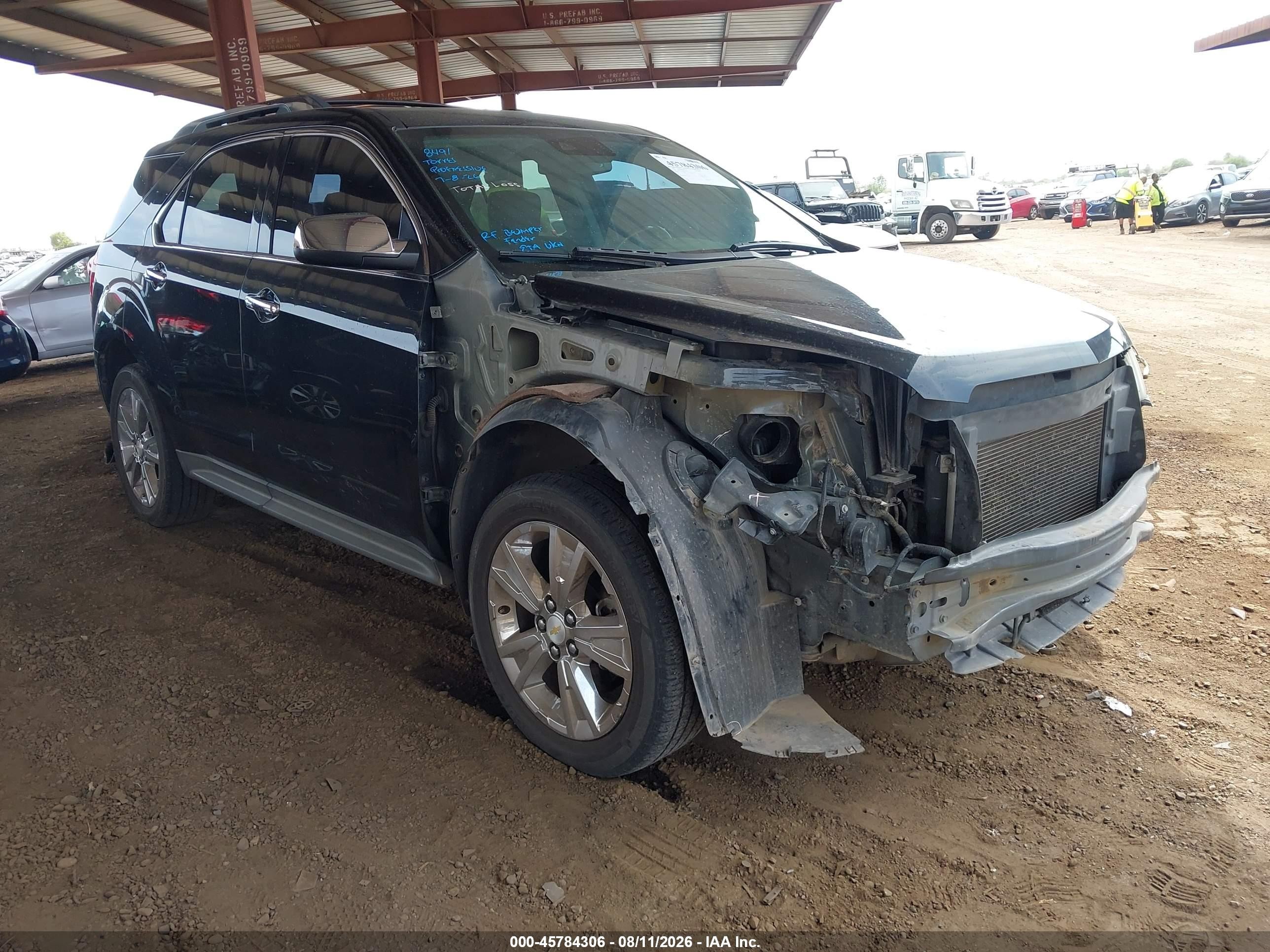 2013 Chevrolet Equinox Ltz Black vin: 2GNFLFE34D6231690