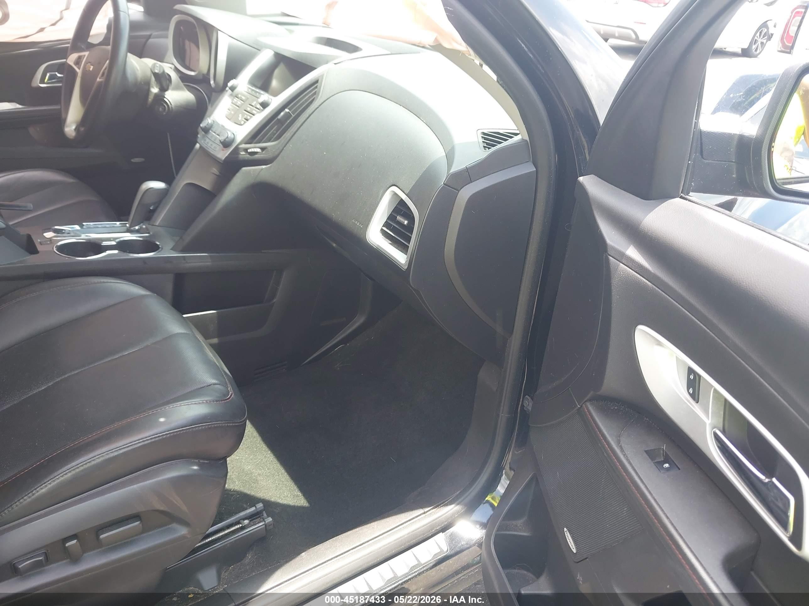 2013 Chevrolet Equinox Ltz Black vin: 2GNFLFE36D6375466