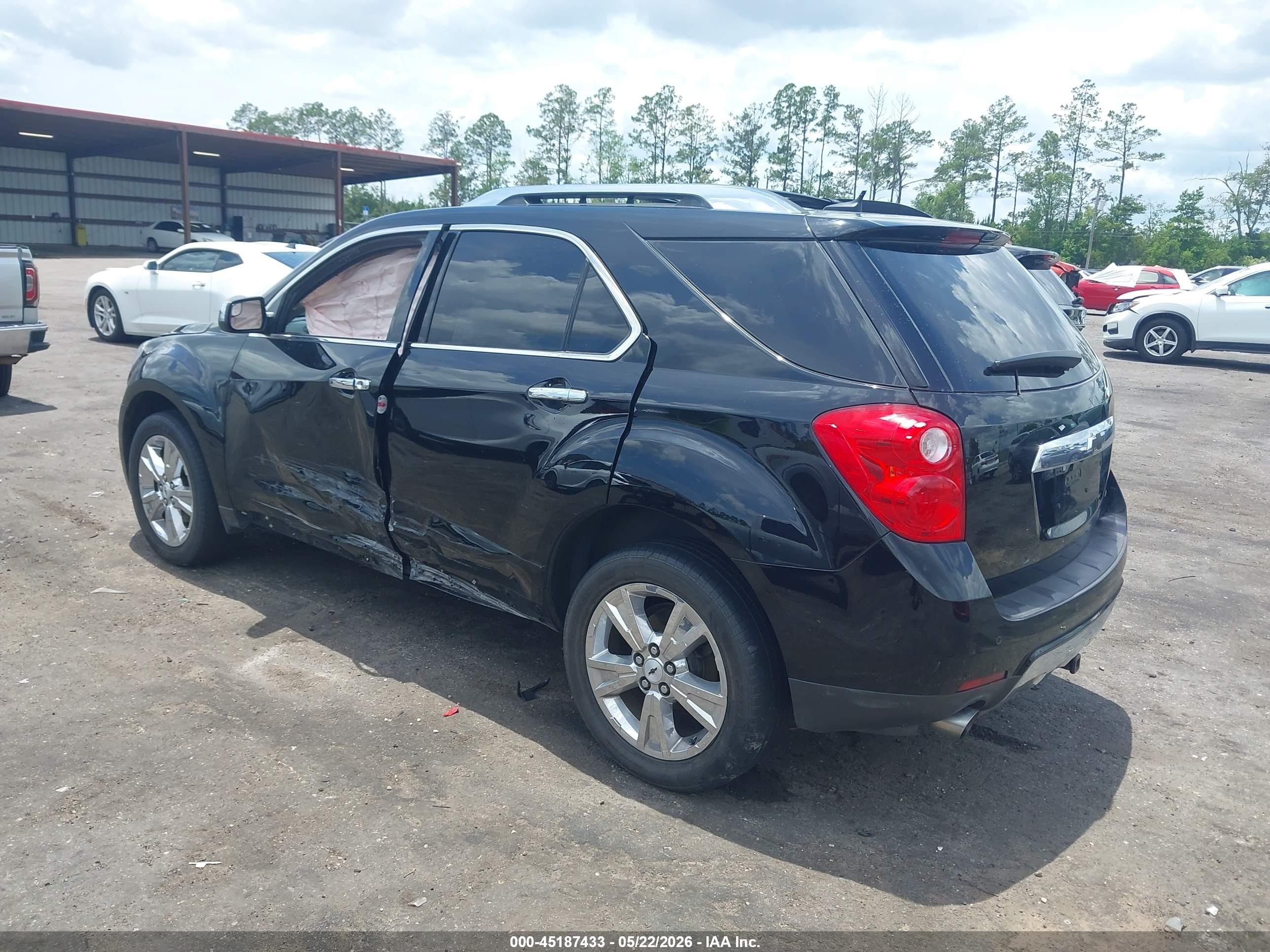 2013 Chevrolet Equinox Ltz Black vin: 2GNFLFE36D6375466