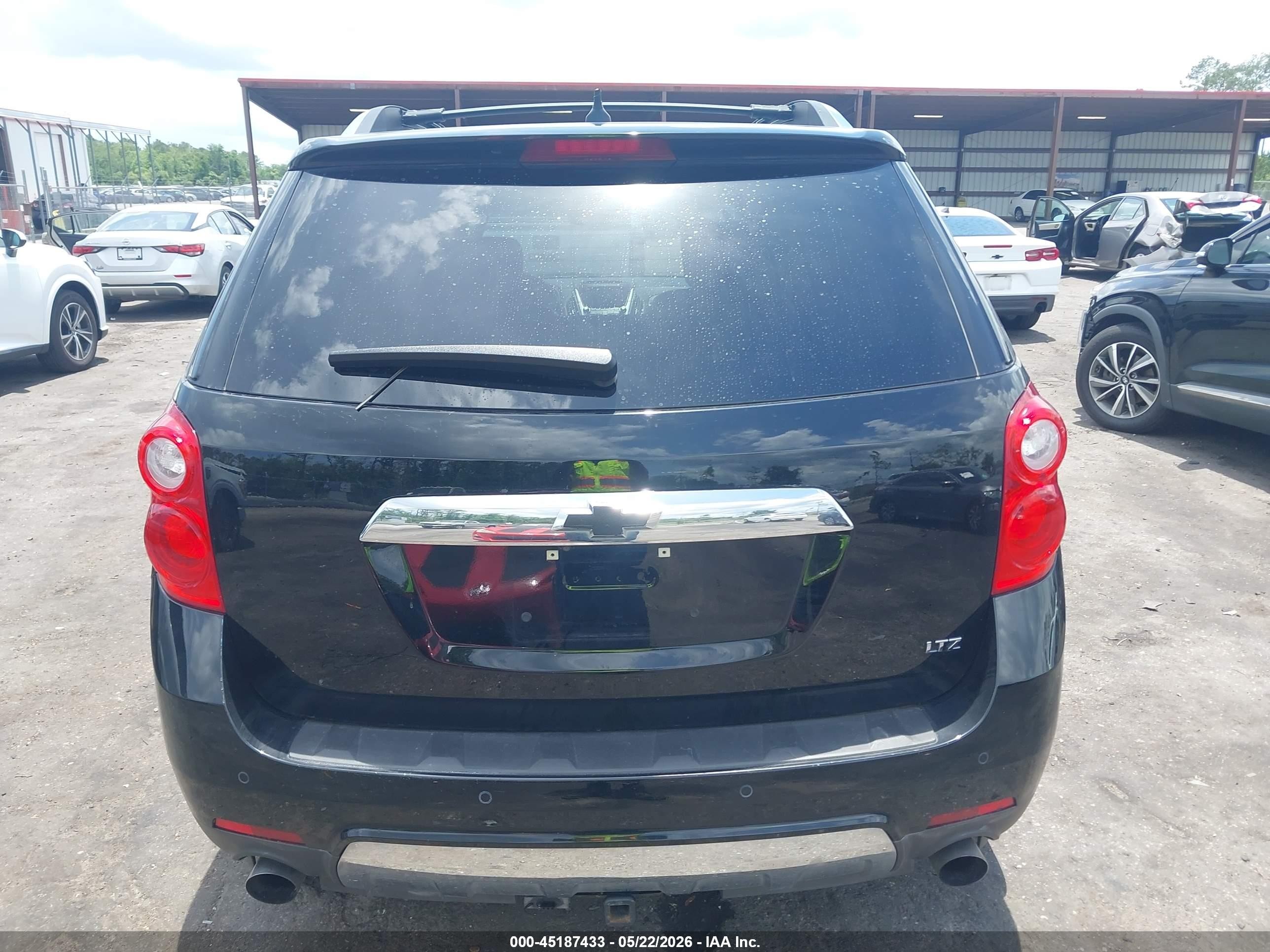 2013 Chevrolet Equinox Ltz Black vin: 2GNFLFE36D6375466