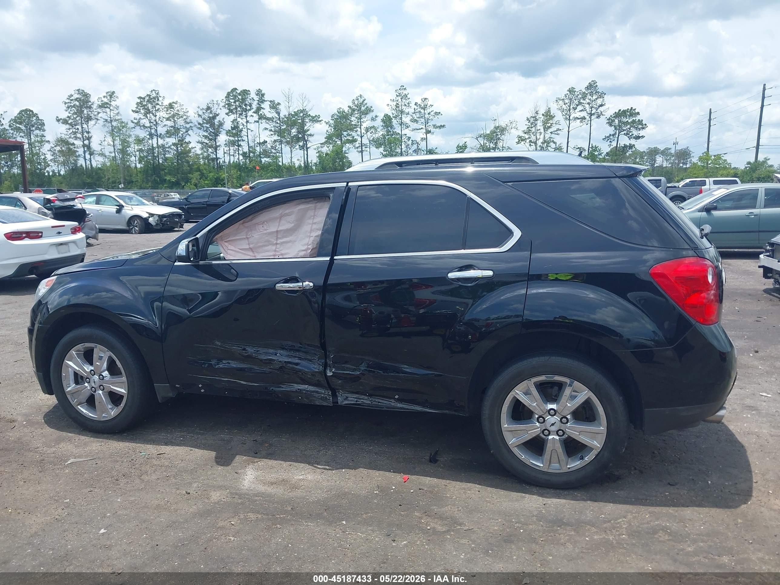 2013 Chevrolet Equinox Ltz Black vin: 2GNFLFE36D6375466