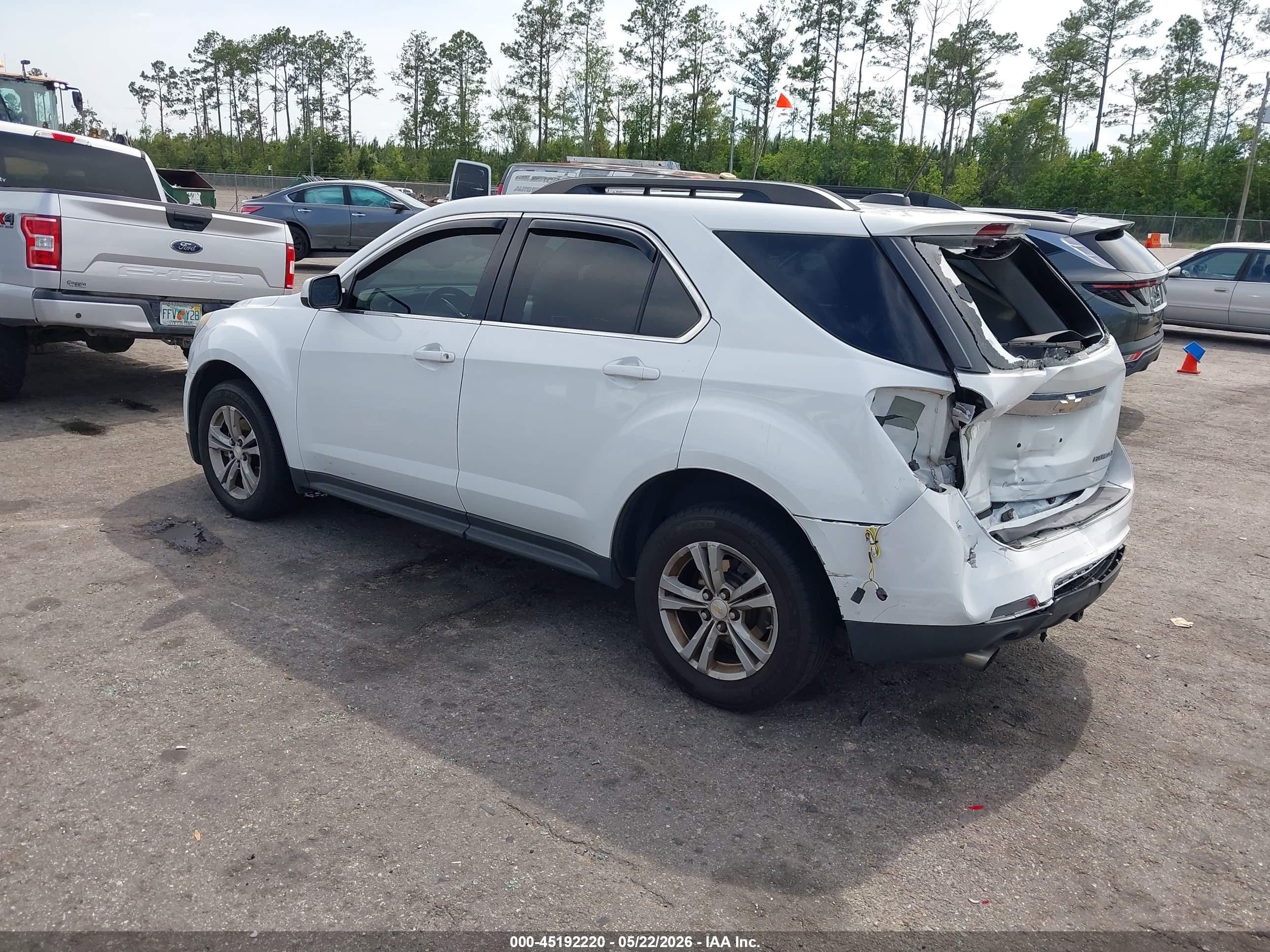 2015 Chevrolet Equinox 1lt White vin: 2GNFLFE37F6122207