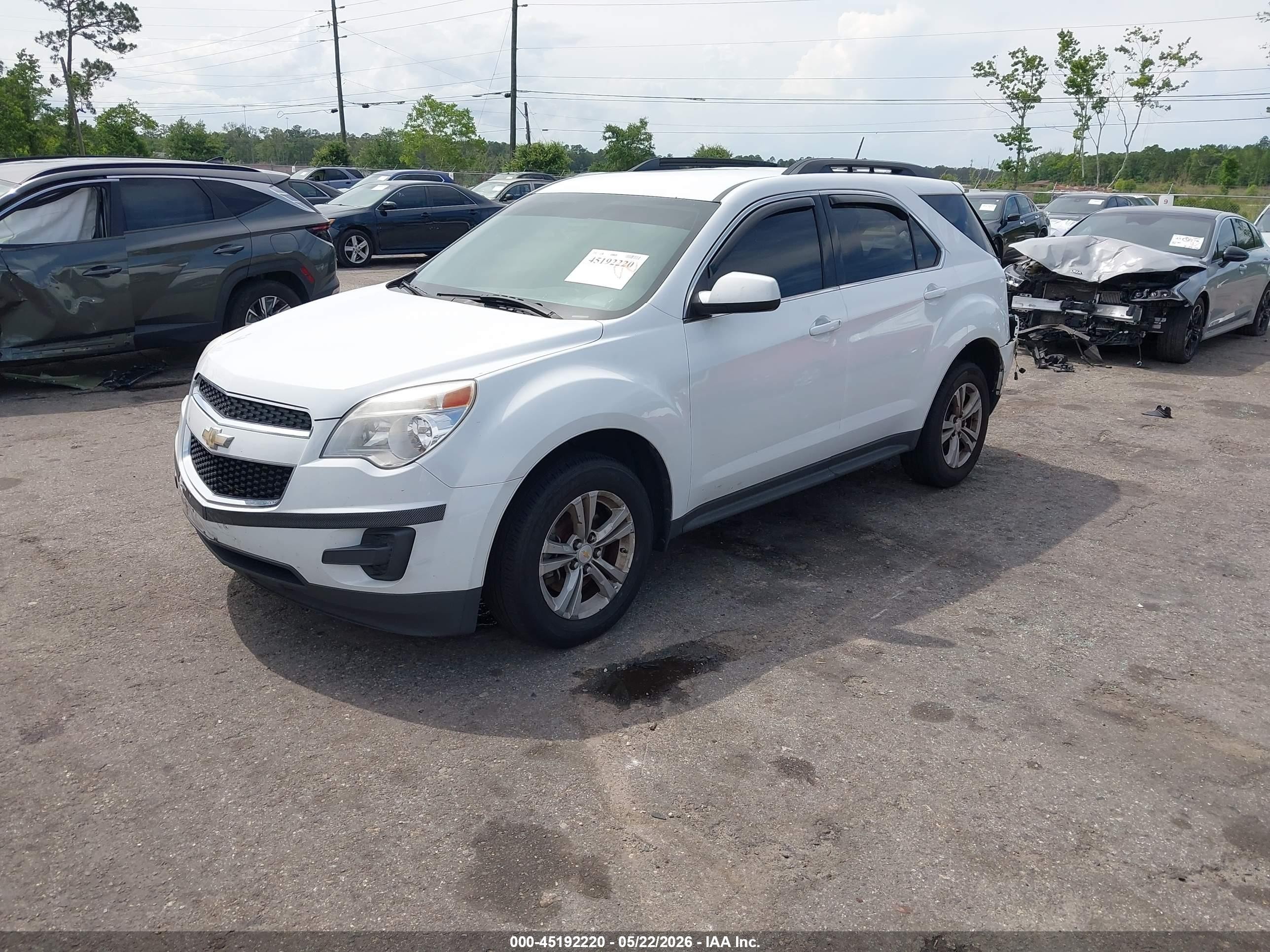 2015 Chevrolet Equinox 1lt White vin: 2GNFLFE37F6122207
