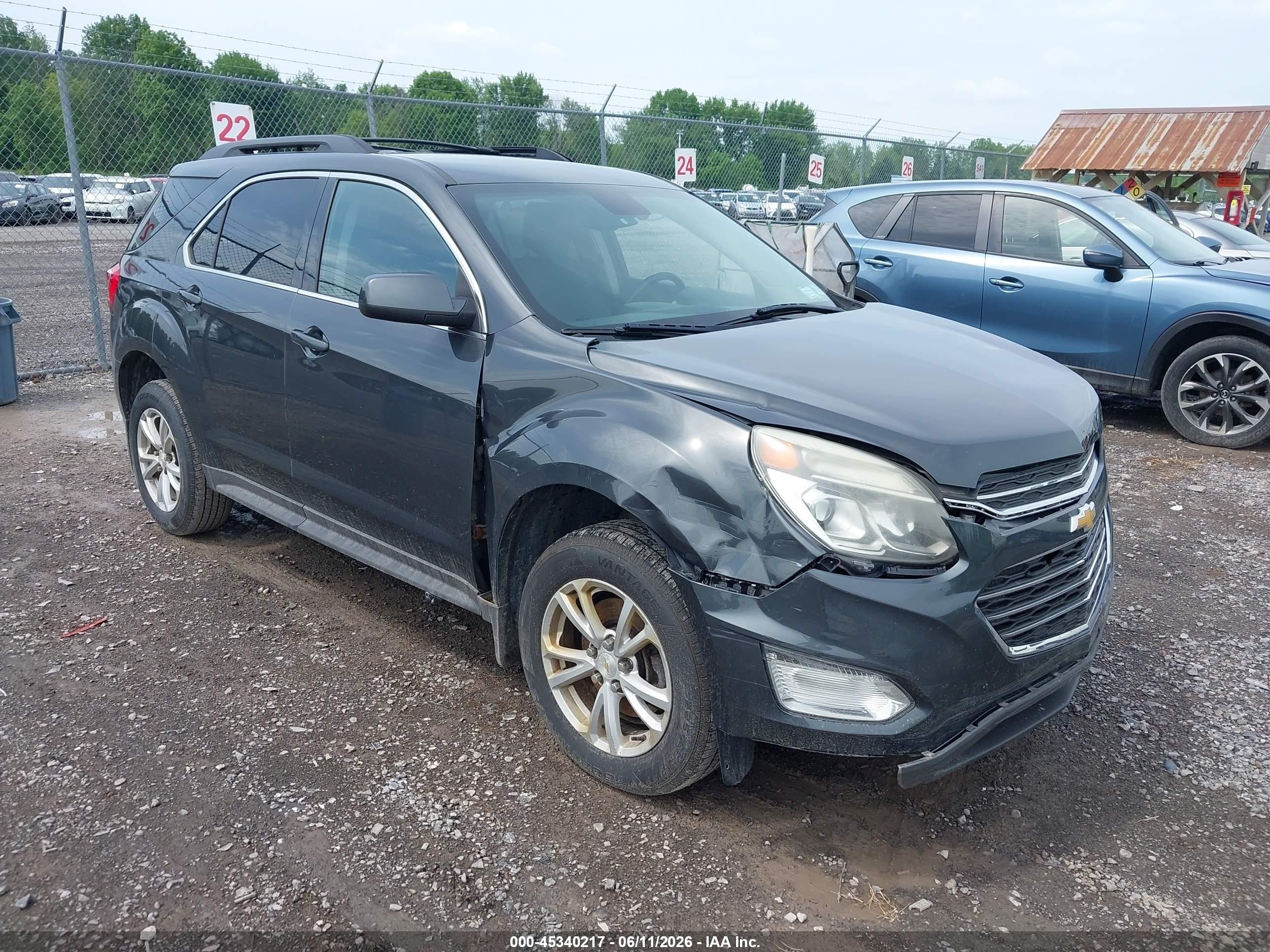 2017 Chevrolet Equinox Lt Gray vin: 2GNFLFE38H6158720