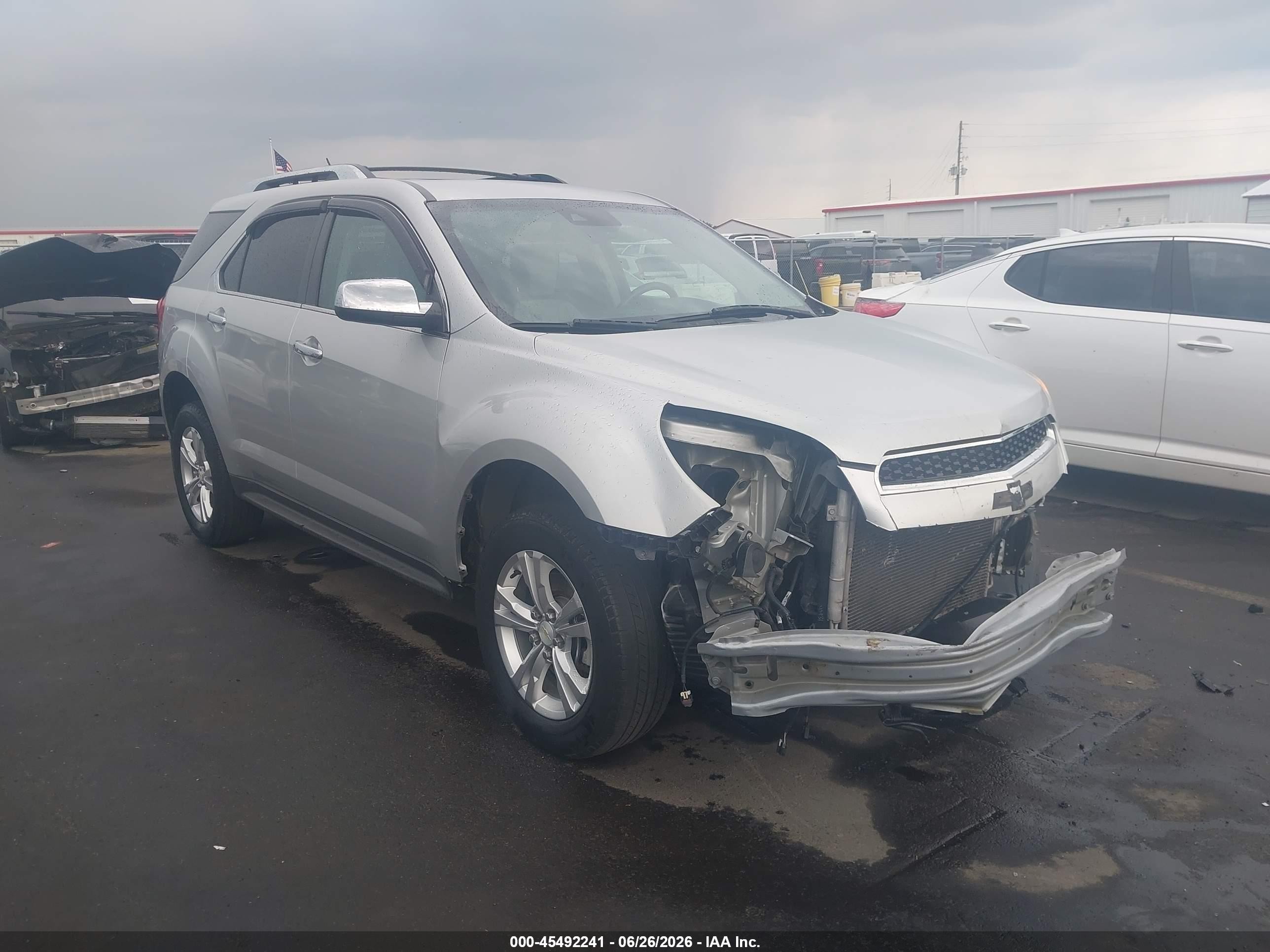 2013 Chevrolet Equinox Ltz Silver vin: 2GNFLFE3XD6385661
