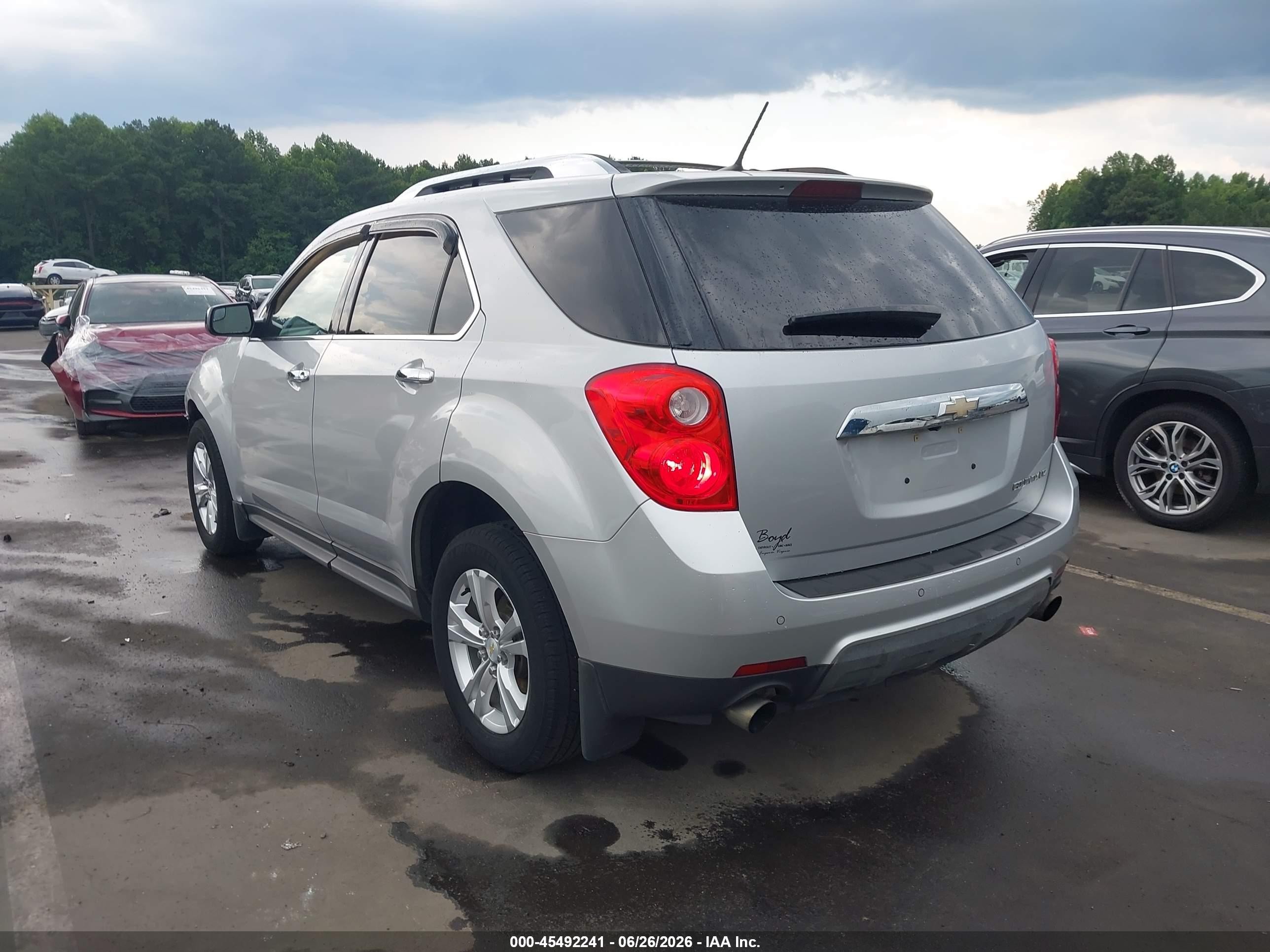 2013 Chevrolet Equinox Ltz Silver vin: 2GNFLFE3XD6385661