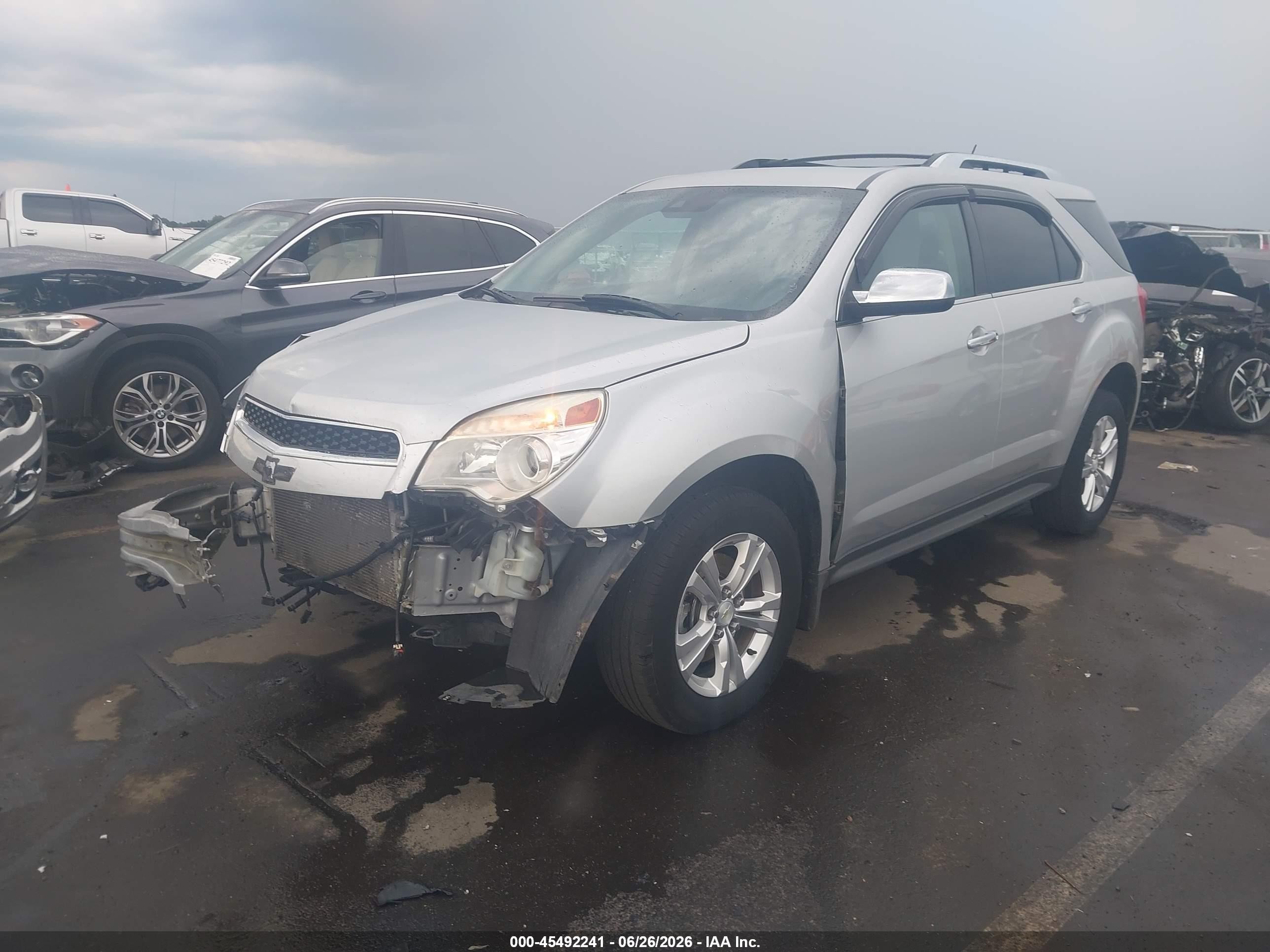 2013 Chevrolet Equinox Ltz Silver vin: 2GNFLFE3XD6385661