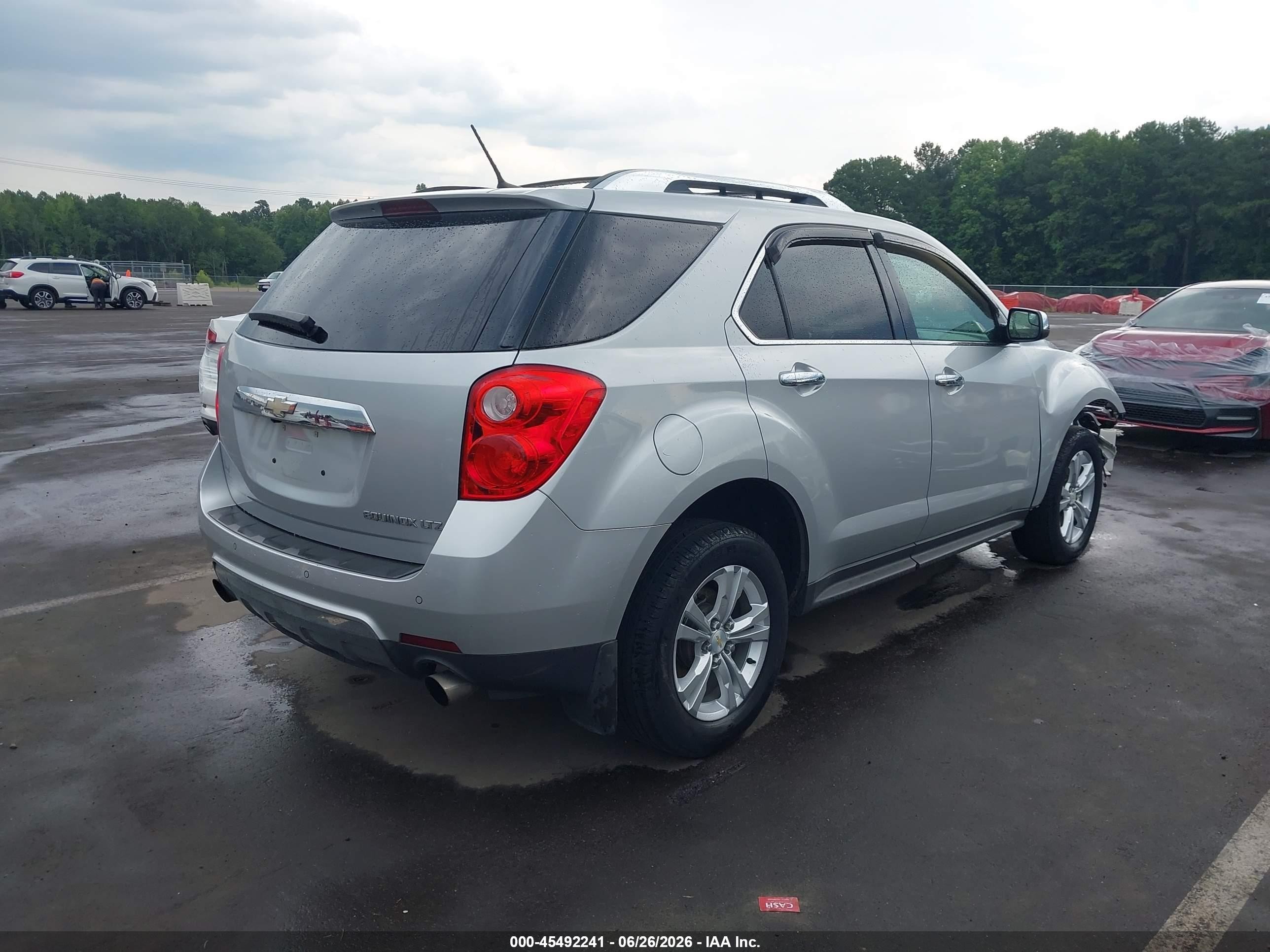 2013 Chevrolet Equinox Ltz Silver vin: 2GNFLFE3XD6385661