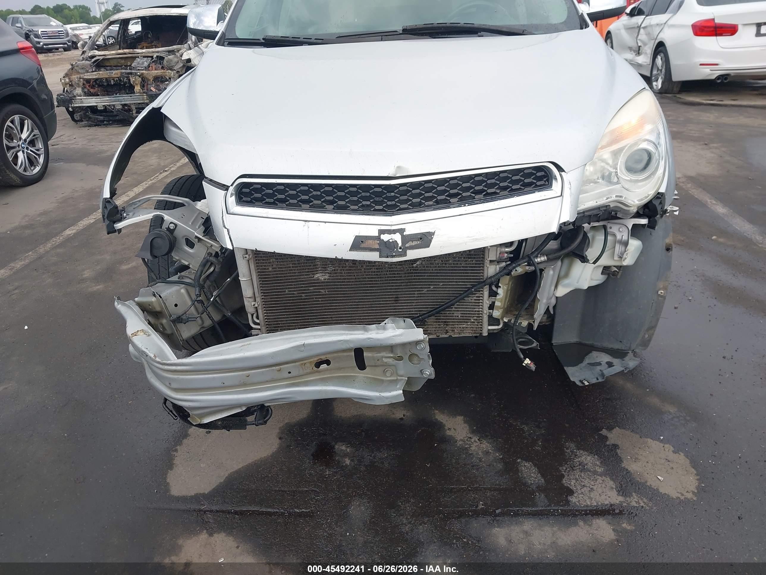2013 Chevrolet Equinox Ltz Silver vin: 2GNFLFE3XD6385661