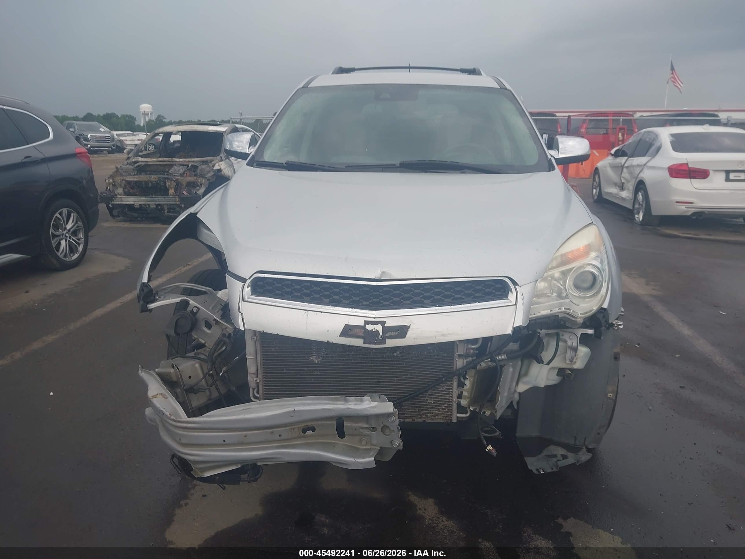 2013 Chevrolet Equinox Ltz Silver vin: 2GNFLFE3XD6385661