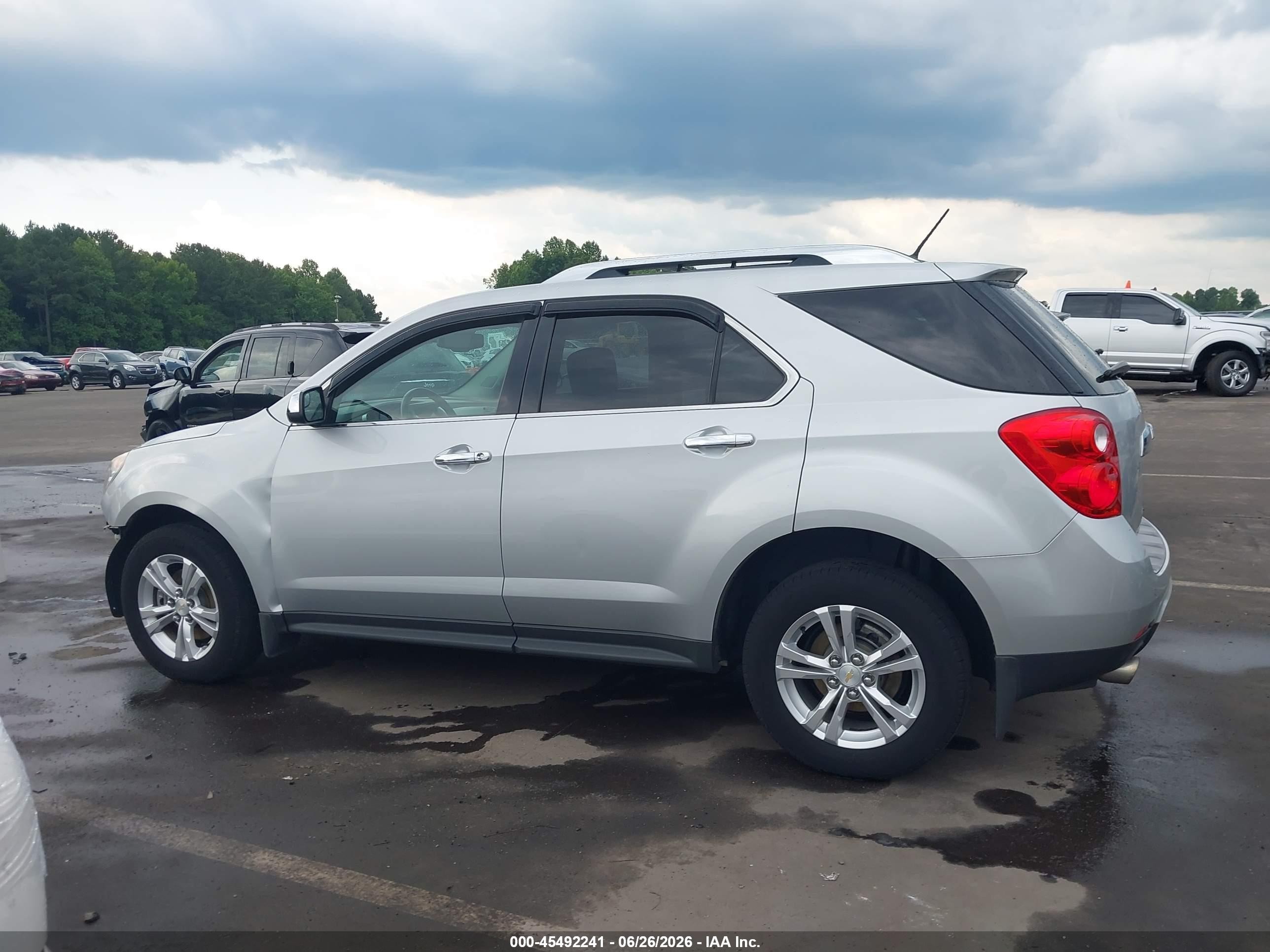 2013 Chevrolet Equinox Ltz Silver vin: 2GNFLFE3XD6385661