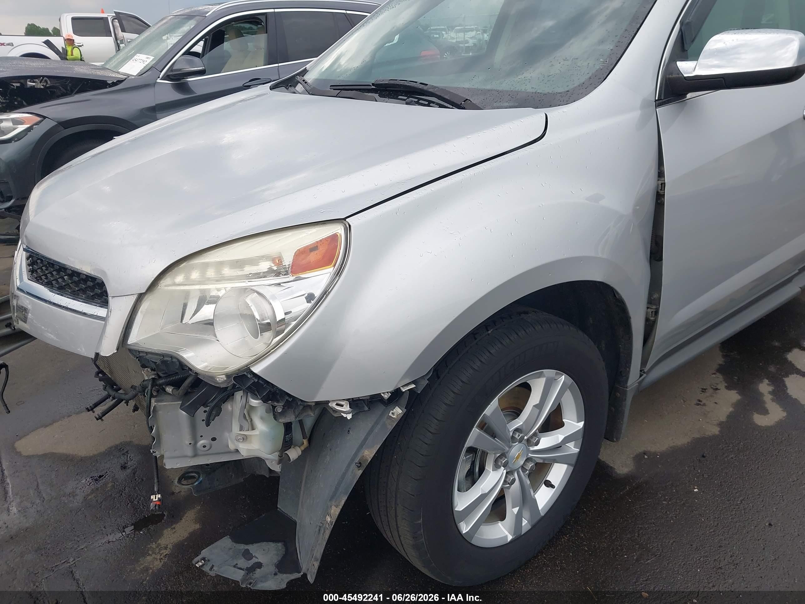 2013 Chevrolet Equinox Ltz Silver vin: 2GNFLFE3XD6385661