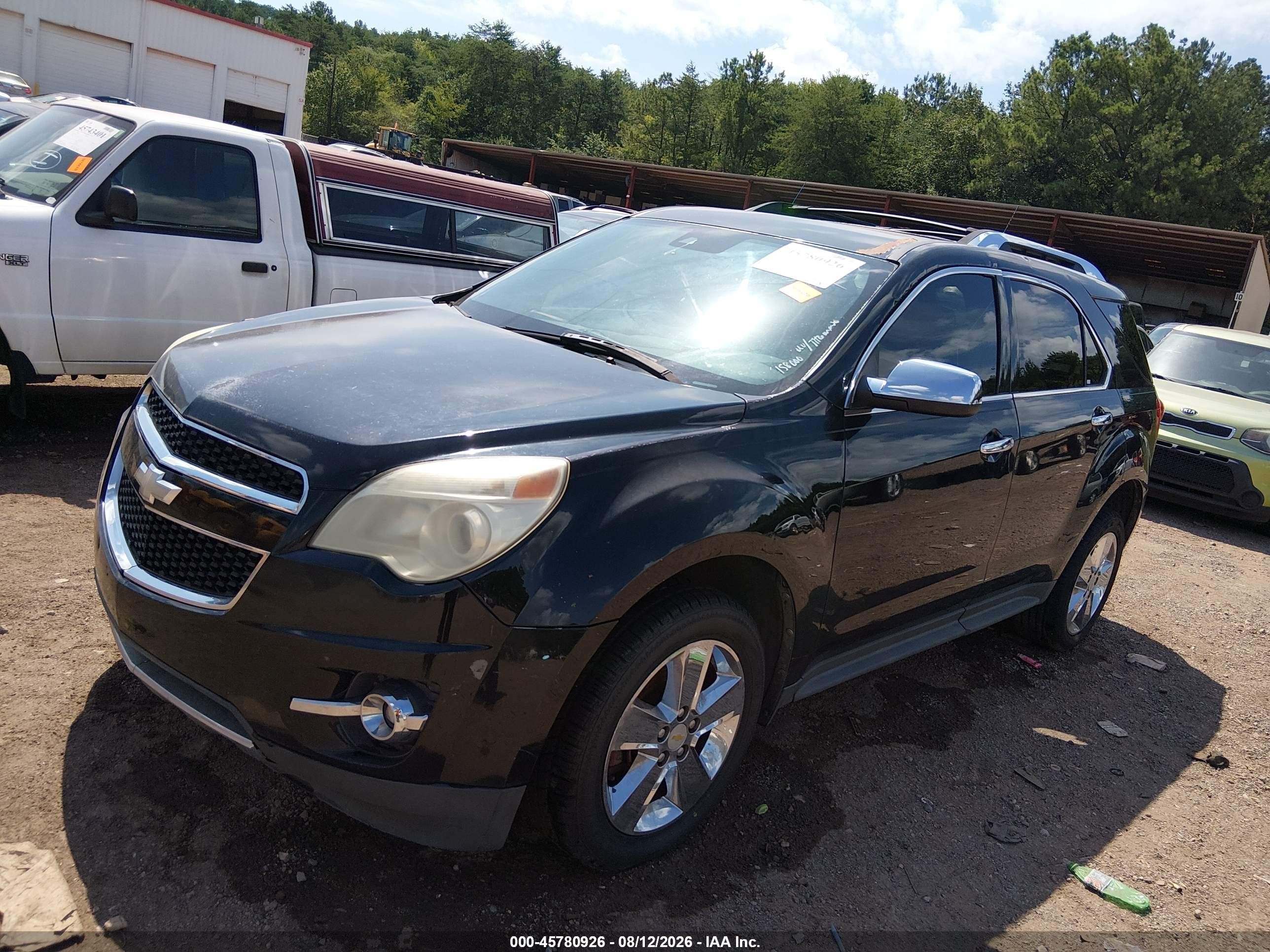 2012 Chevrolet Equinox Ltz Черный vin: 2GNFLFE54C6158000