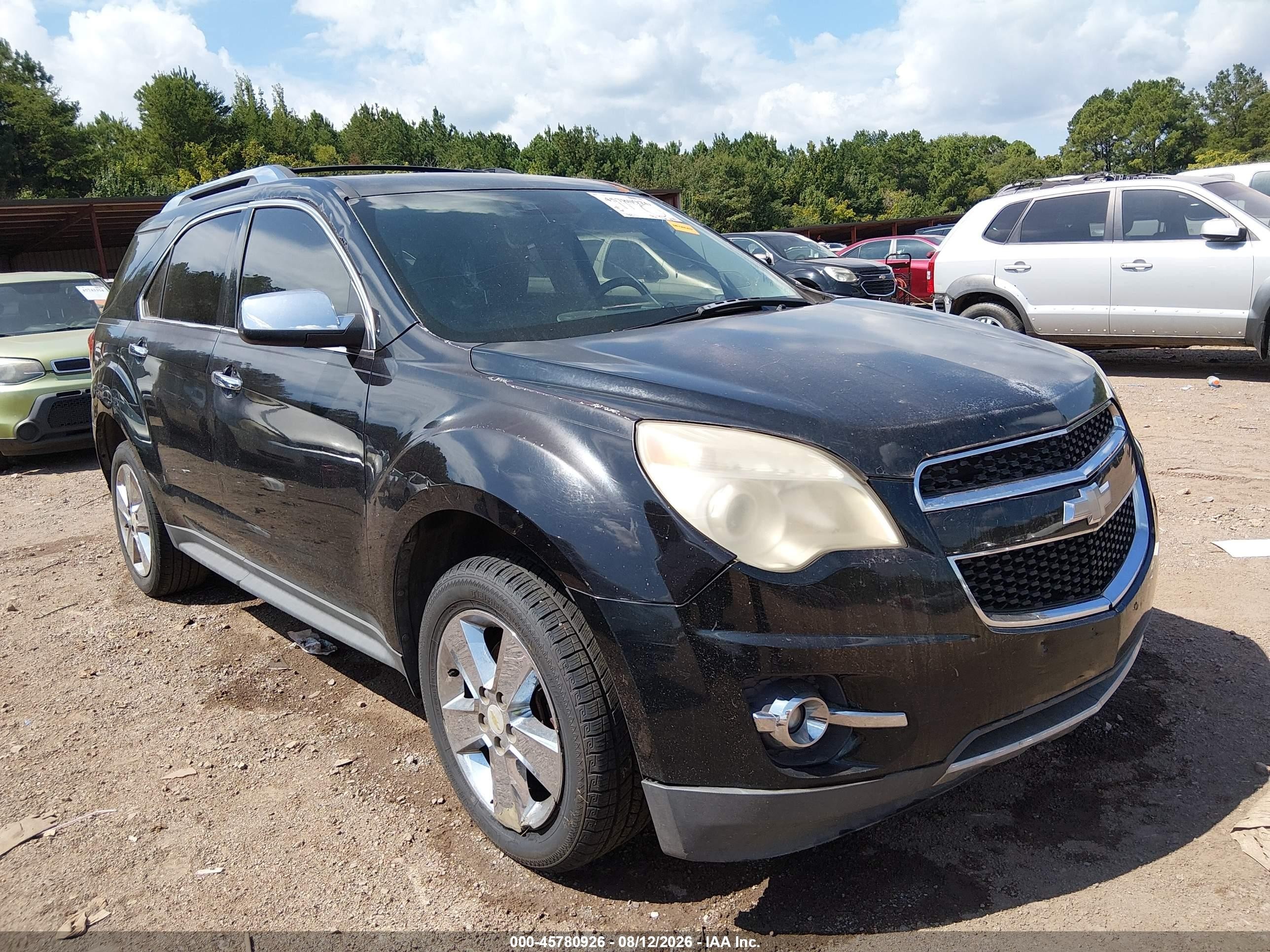 2012 Chevrolet Equinox Ltz Black vin: 2GNFLFE54C6158000