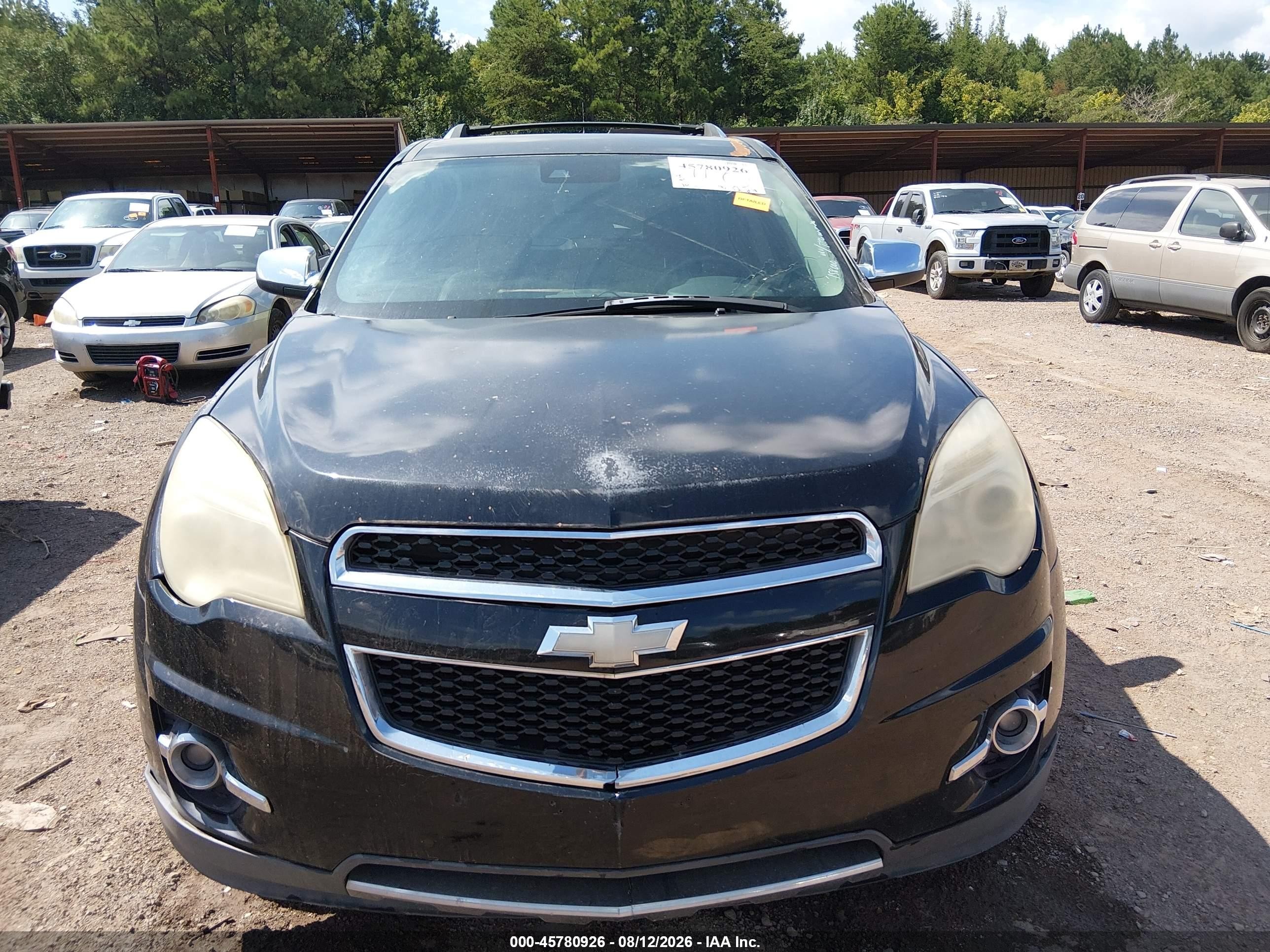 2012 Chevrolet Equinox Ltz Черный vin: 2GNFLFE54C6158000