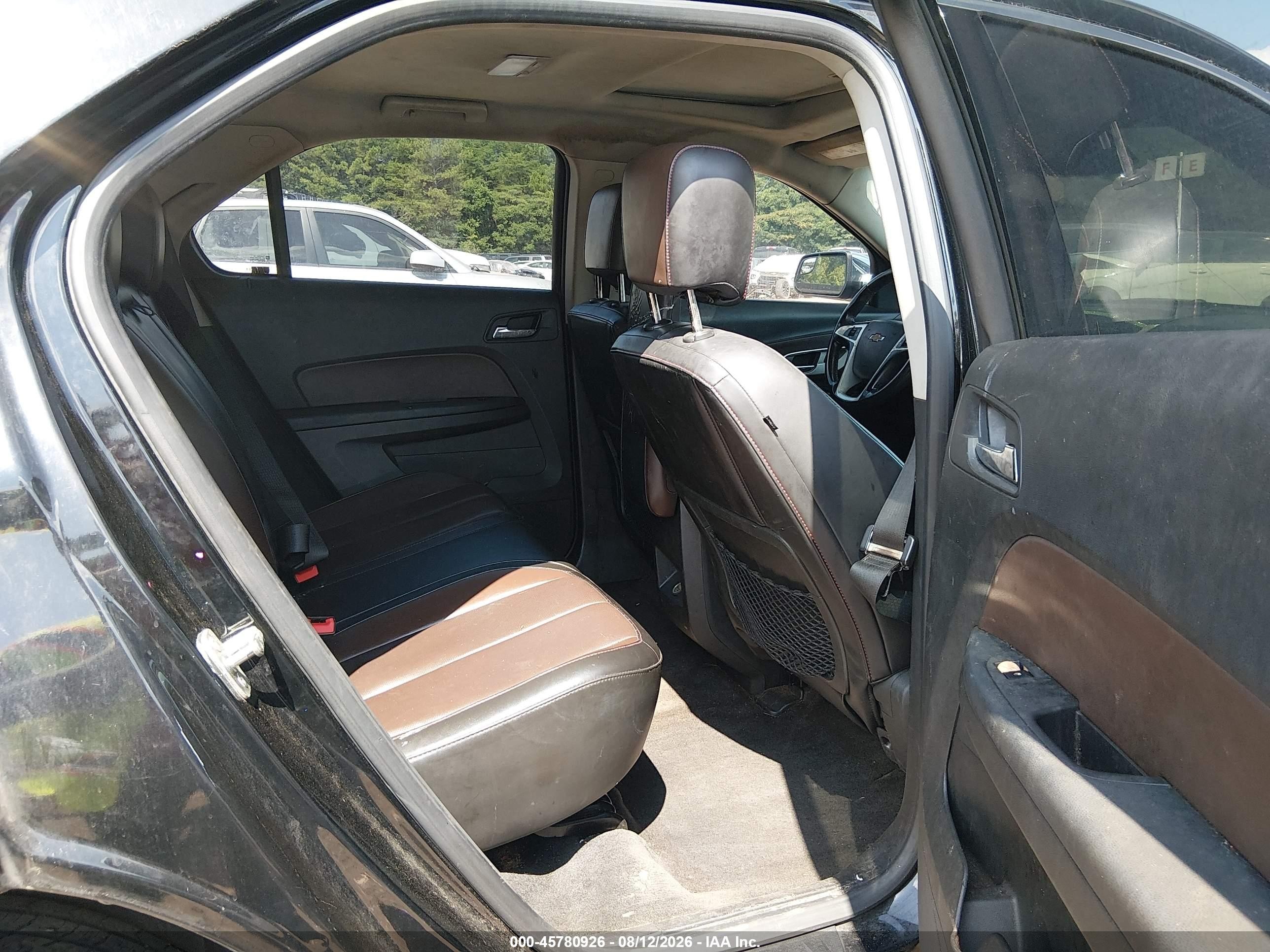 2012 Chevrolet Equinox Ltz Черный vin: 2GNFLFE54C6158000