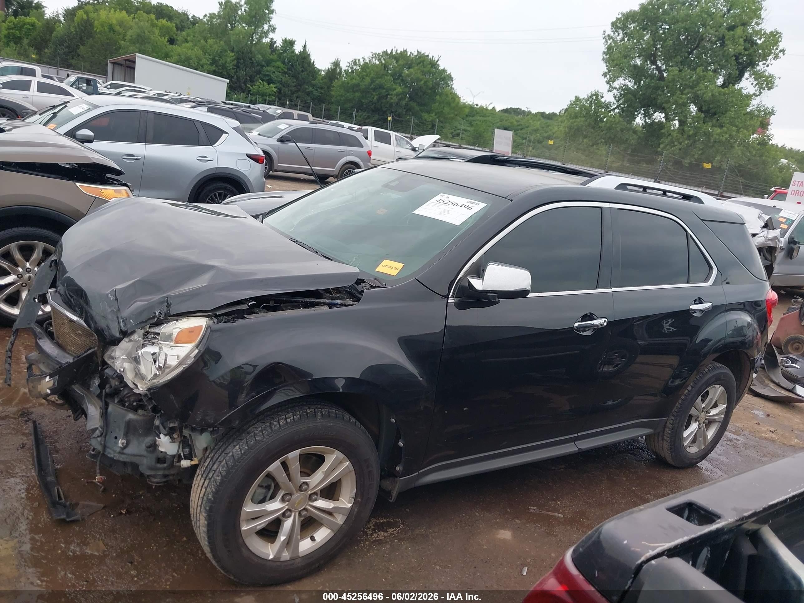 2012 Chevrolet Equinox Ltz Black vin: 2GNFLFE54C6178473