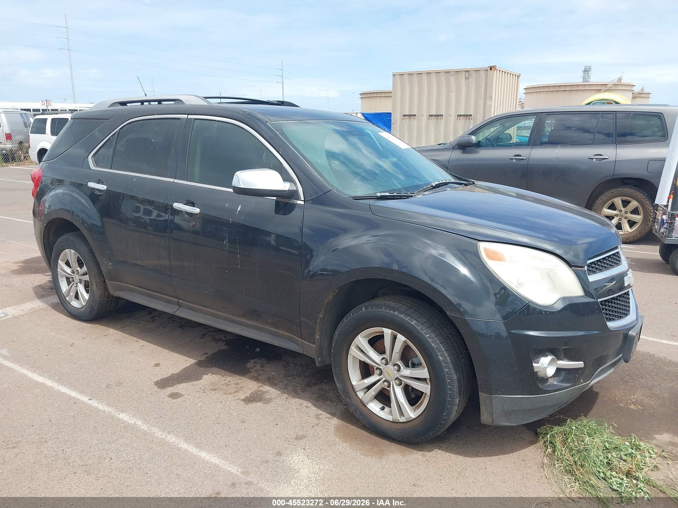 2012 Chevrolet Equinox Ltz Black vin: 2GNFLFE56C6147368