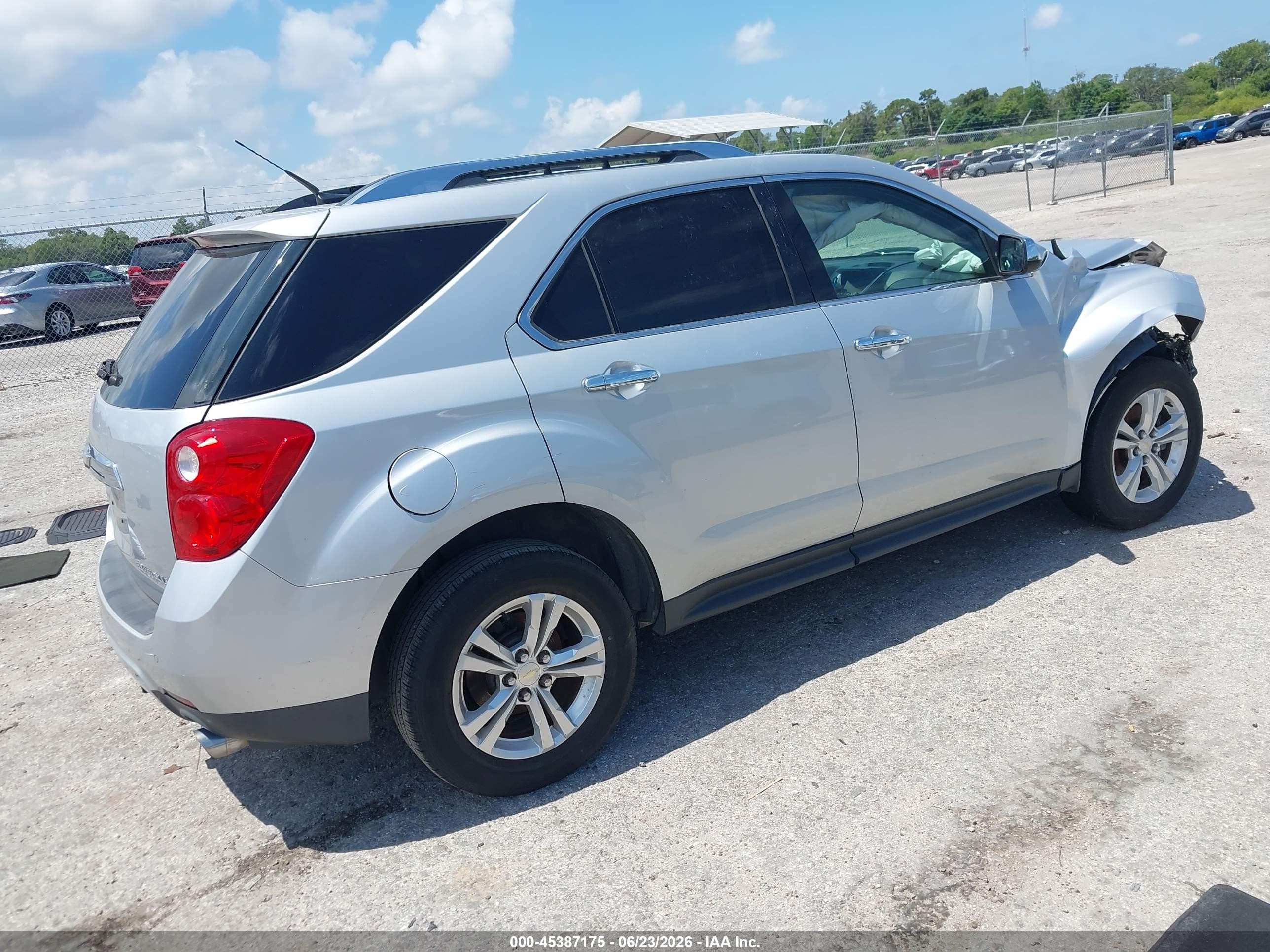 2012 Chevrolet Equinox Ltz Silver vin: 2GNFLFE57C6175101