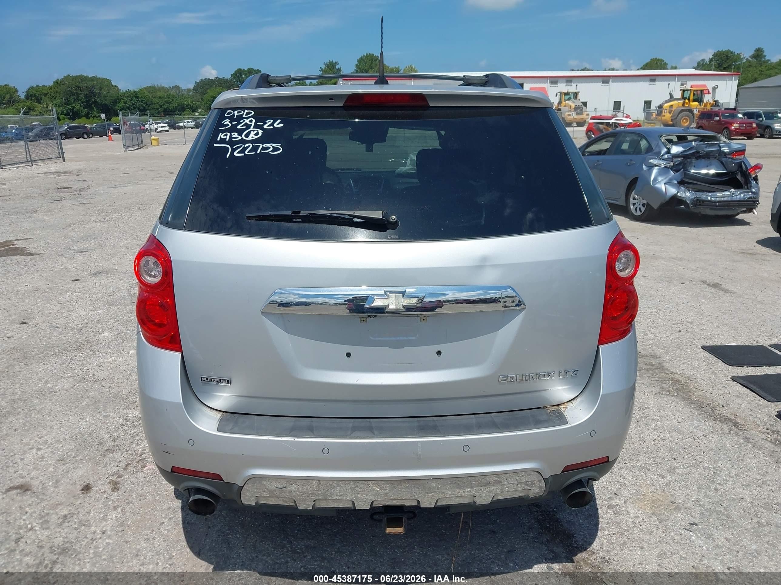 2012 Chevrolet Equinox Ltz Silver vin: 2GNFLFE57C6175101