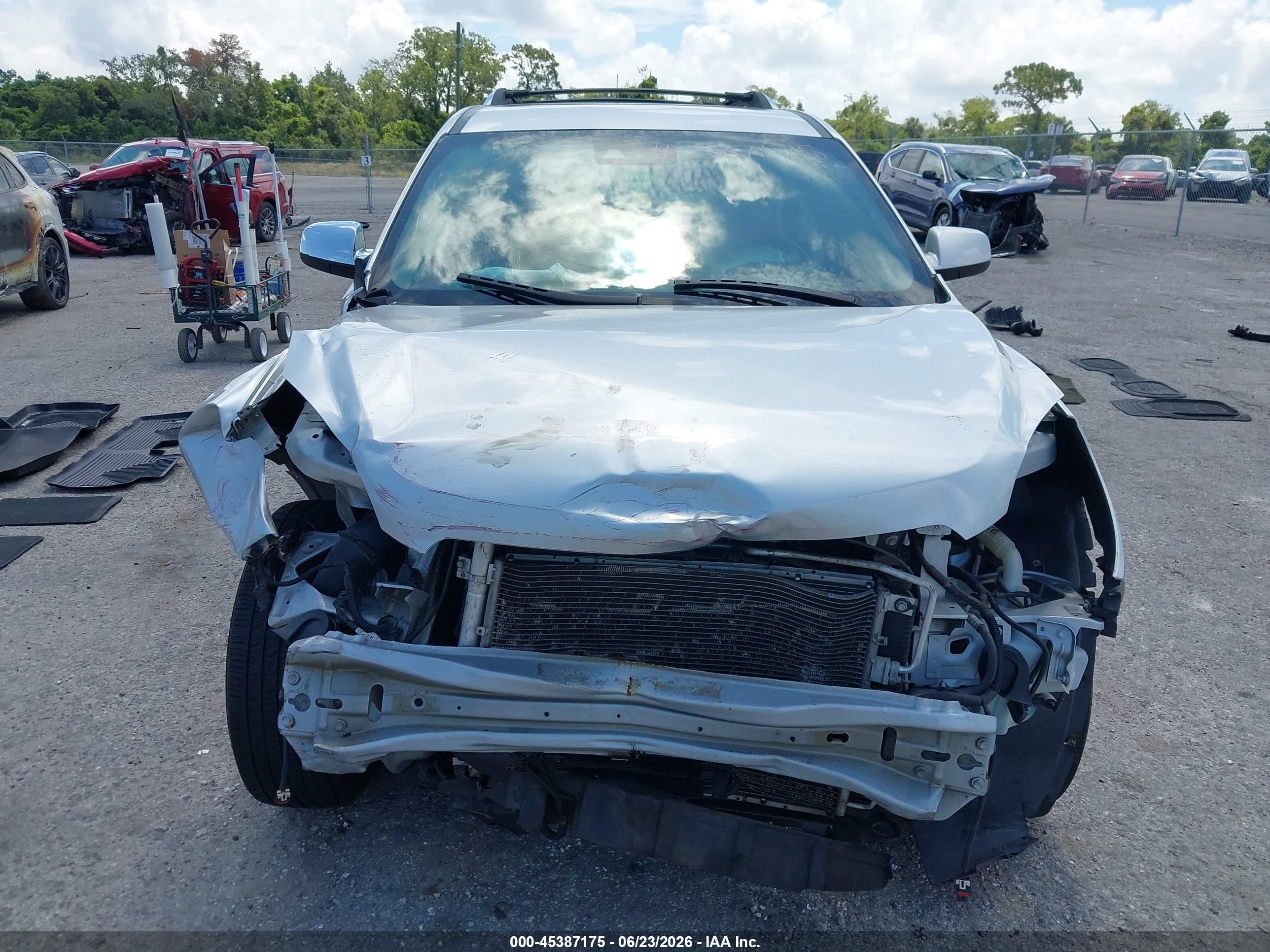 2012 Chevrolet Equinox Ltz Silver vin: 2GNFLFE57C6175101