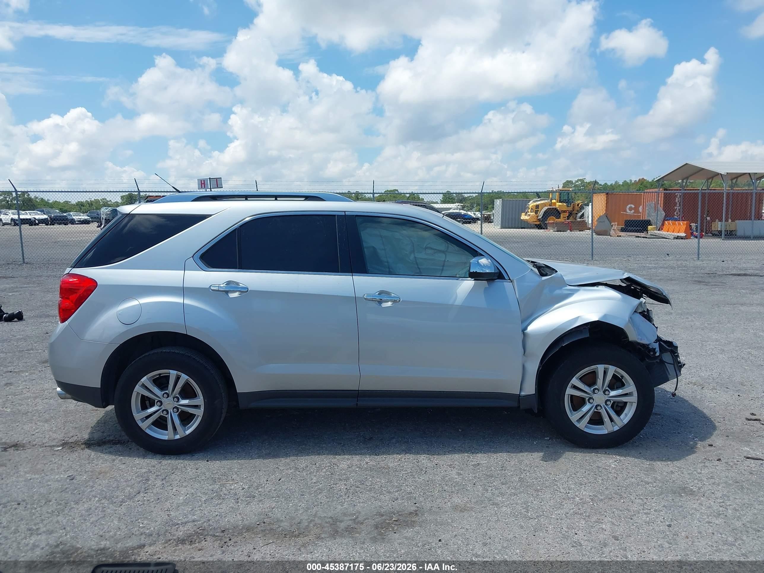 2012 Chevrolet Equinox Ltz Silver vin: 2GNFLFE57C6175101