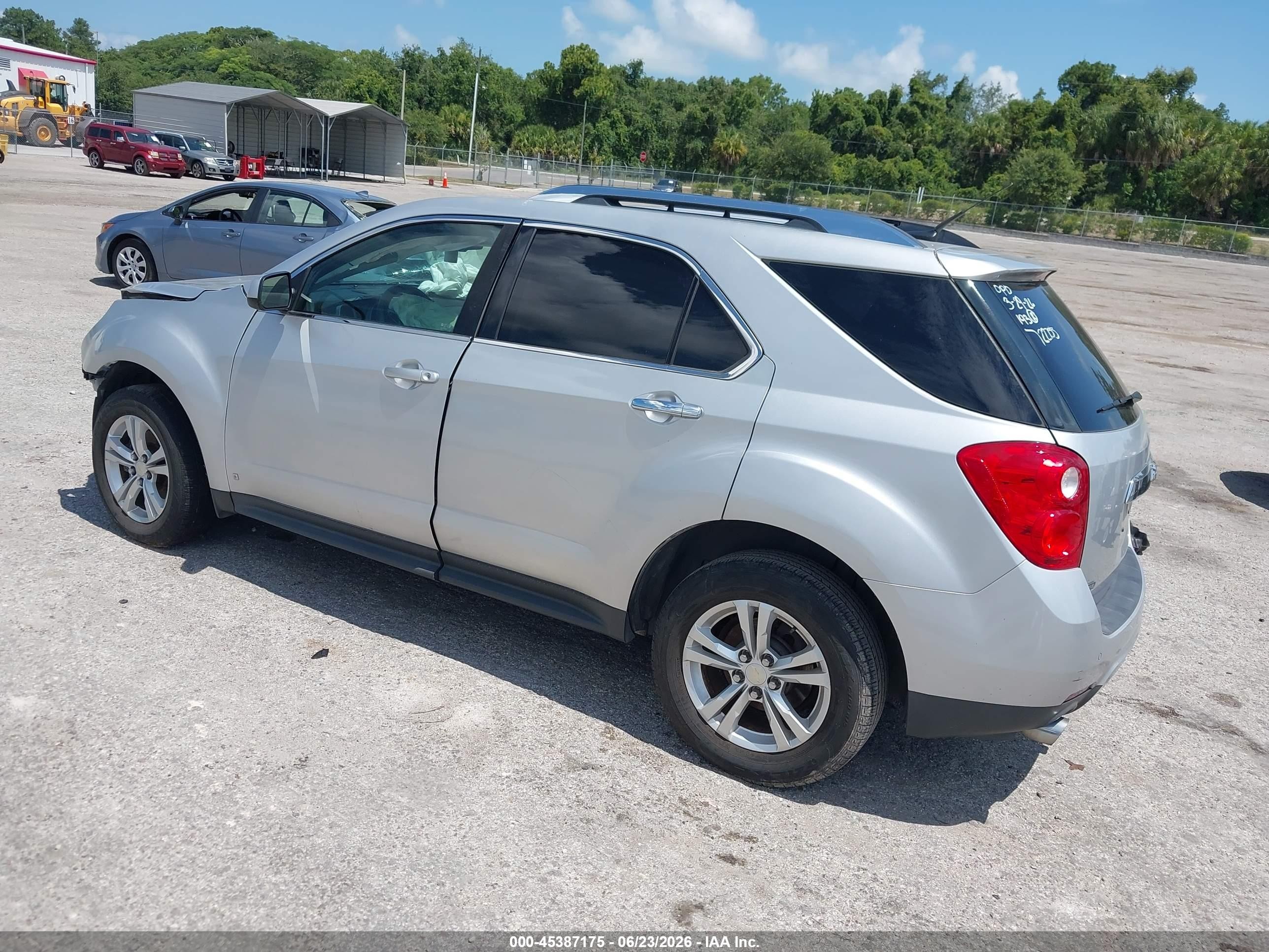 2012 Chevrolet Equinox Ltz Silver vin: 2GNFLFE57C6175101