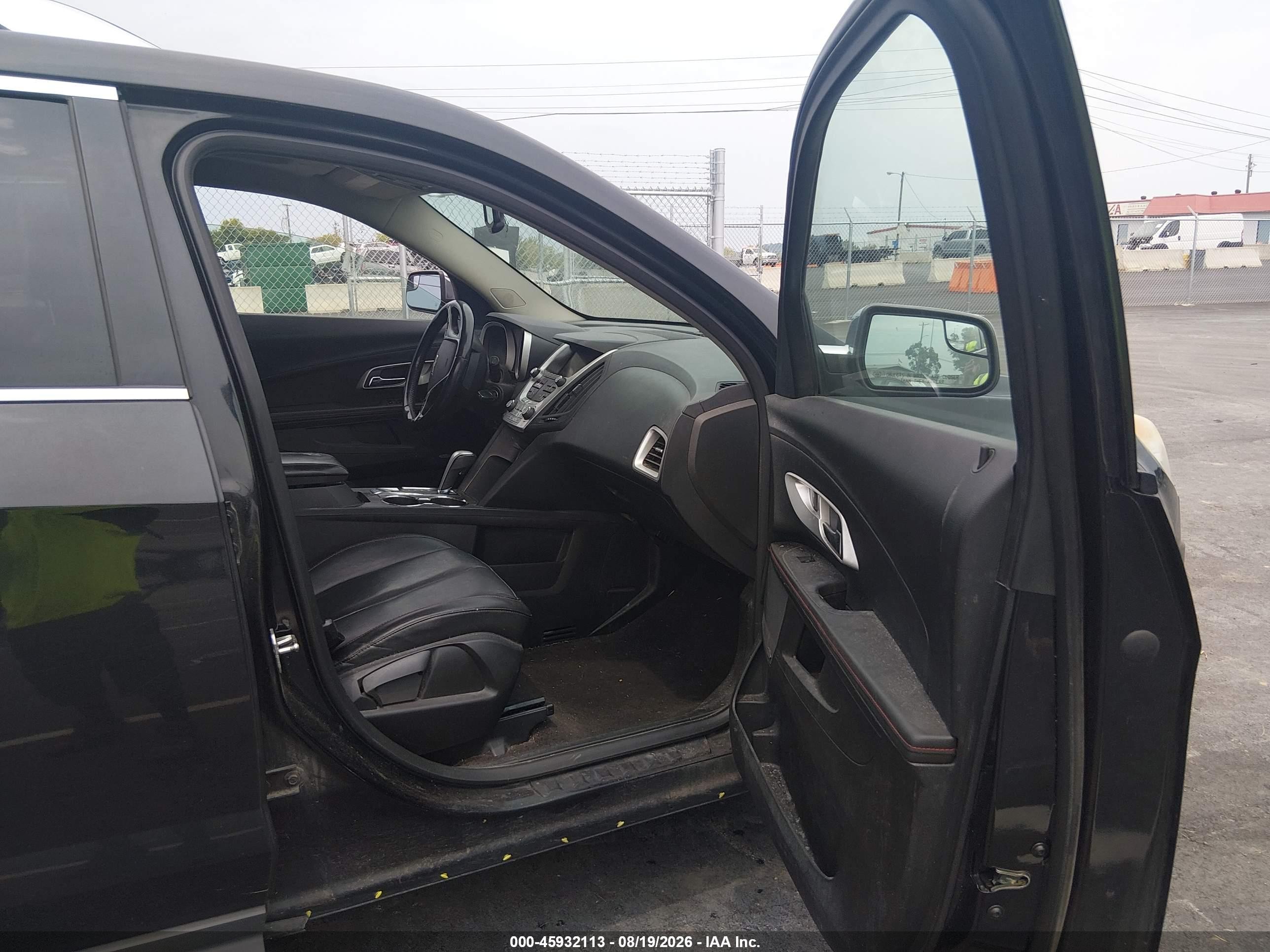 2012 Chevrolet Equinox Ltz Black vin: 2GNFLFE58C6160722
