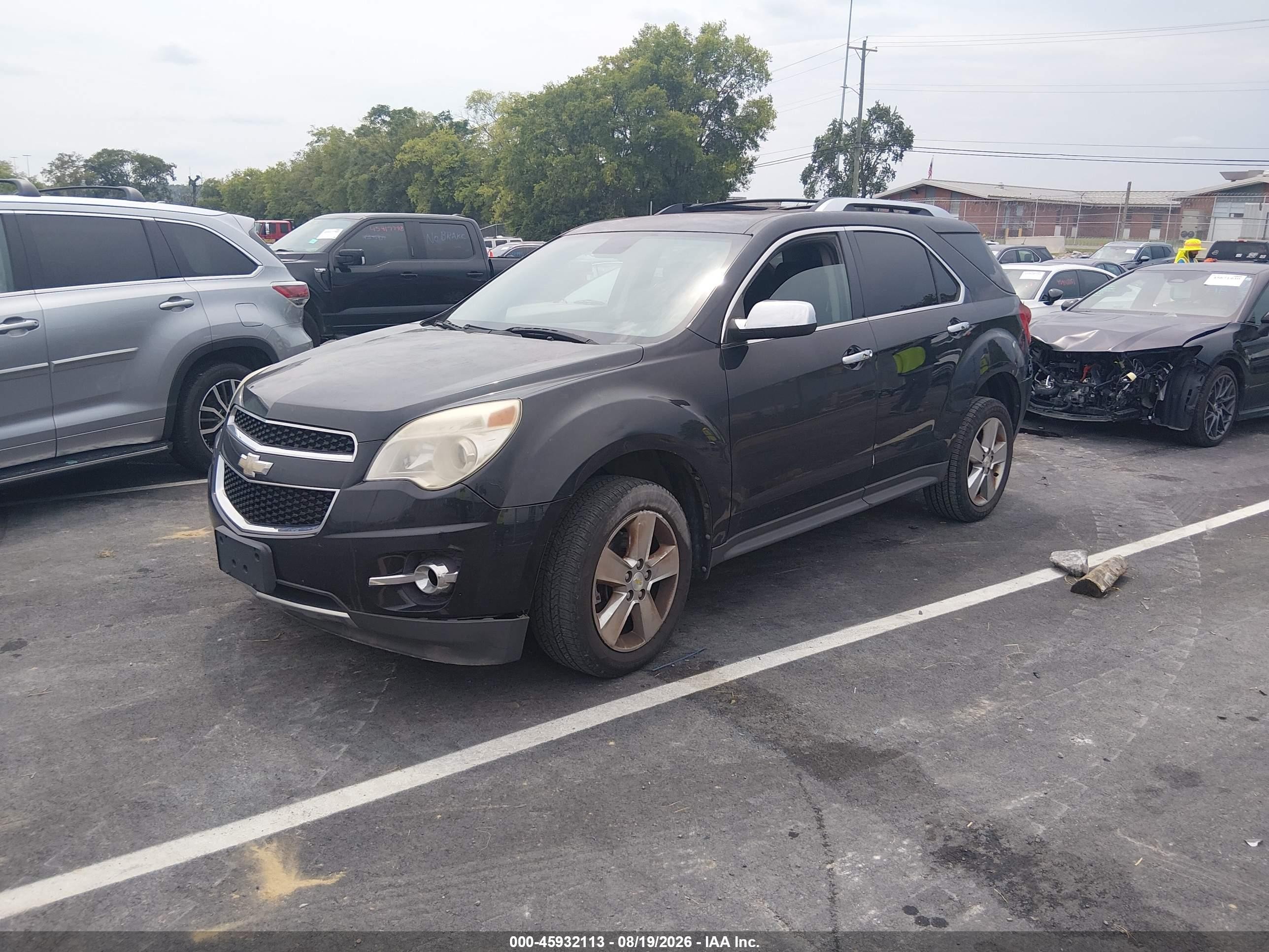2012 Chevrolet Equinox Ltz Black vin: 2GNFLFE58C6160722