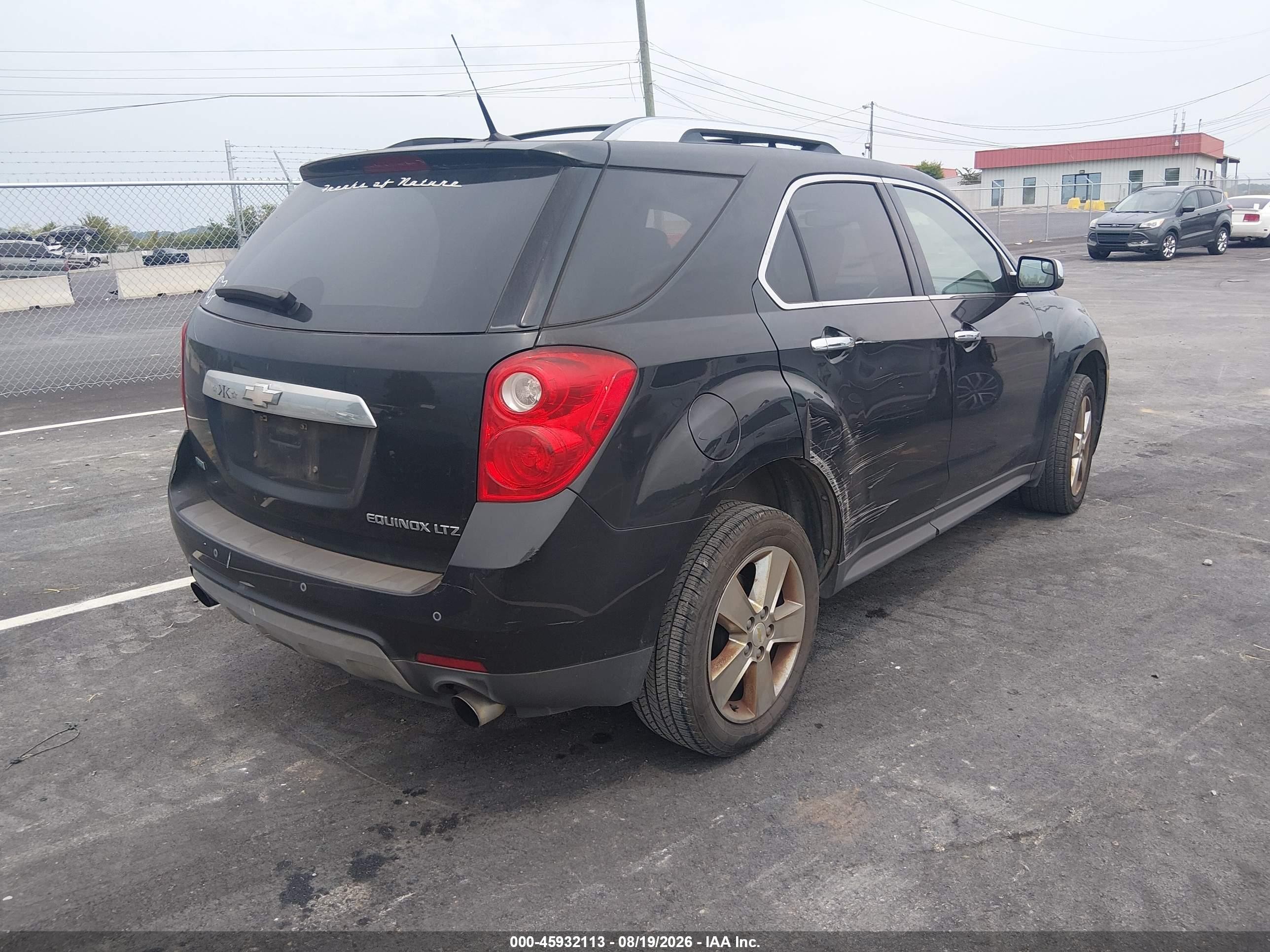 2012 Chevrolet Equinox Ltz Black vin: 2GNFLFE58C6160722