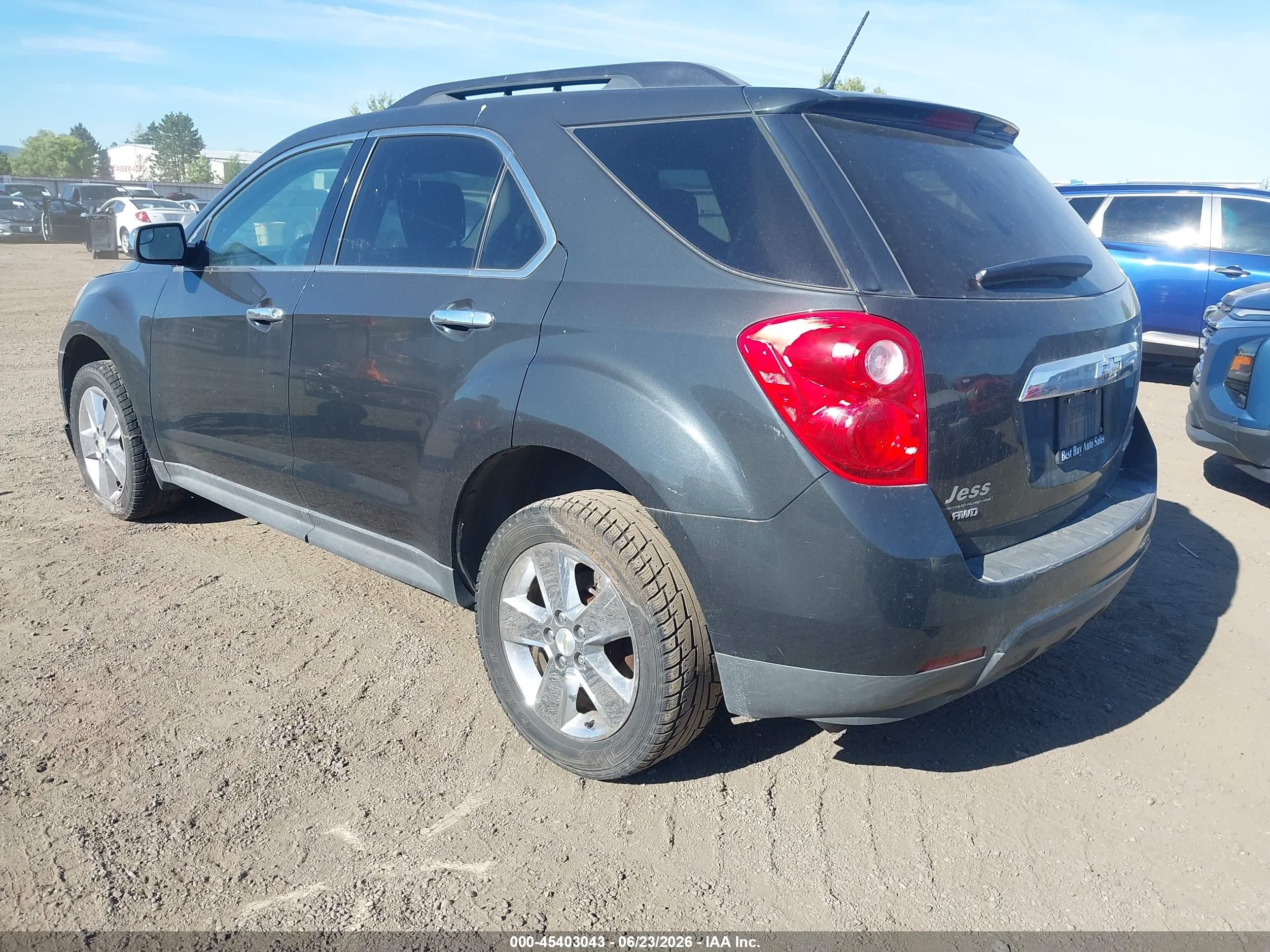 2014 Chevrolet Equinox Lt Gray vin: 2GNFLFEK0E6250522