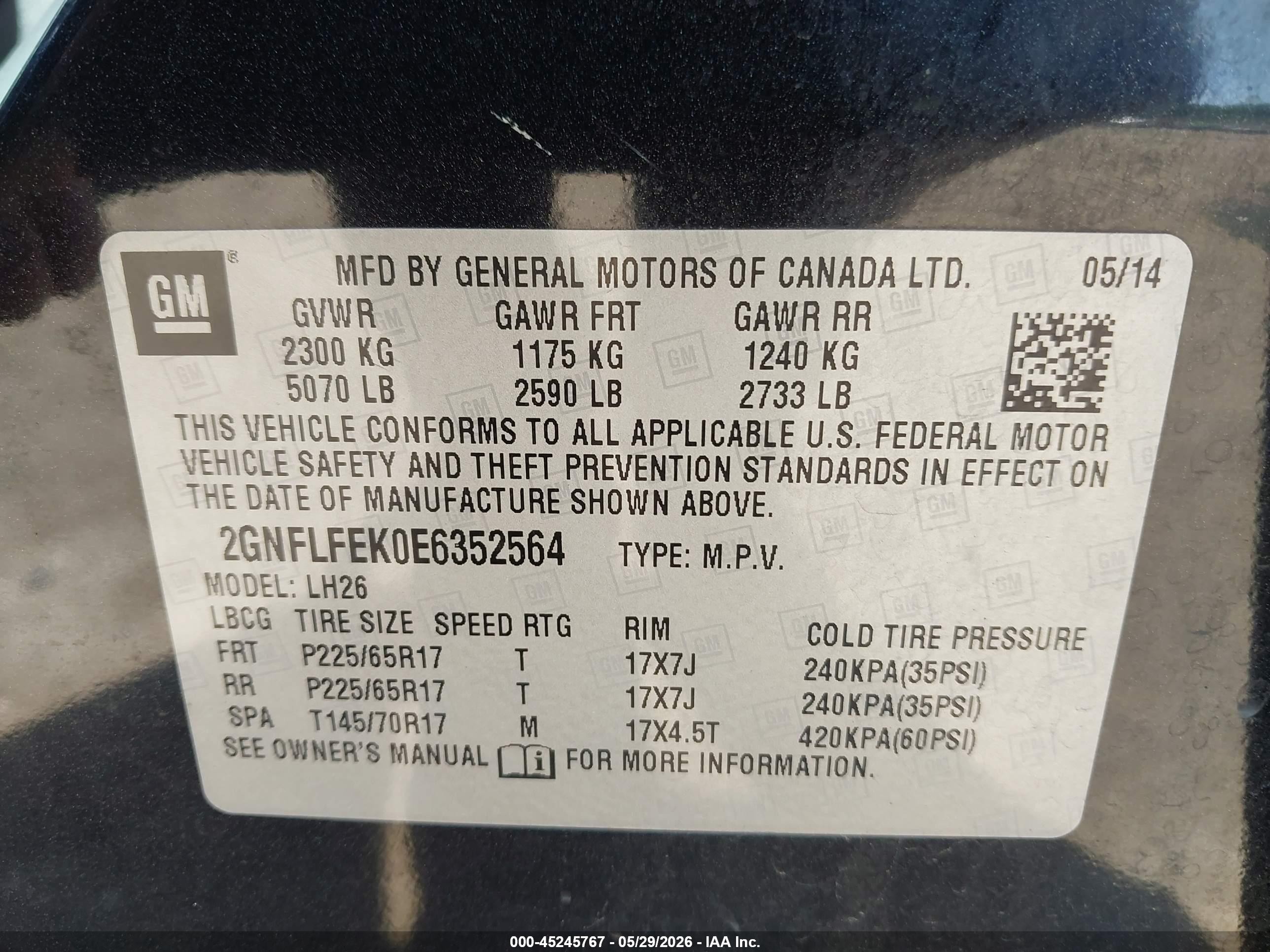 2014 Chevrolet Equinox 1lt Черный vin: 2GNFLFEK0E6352564