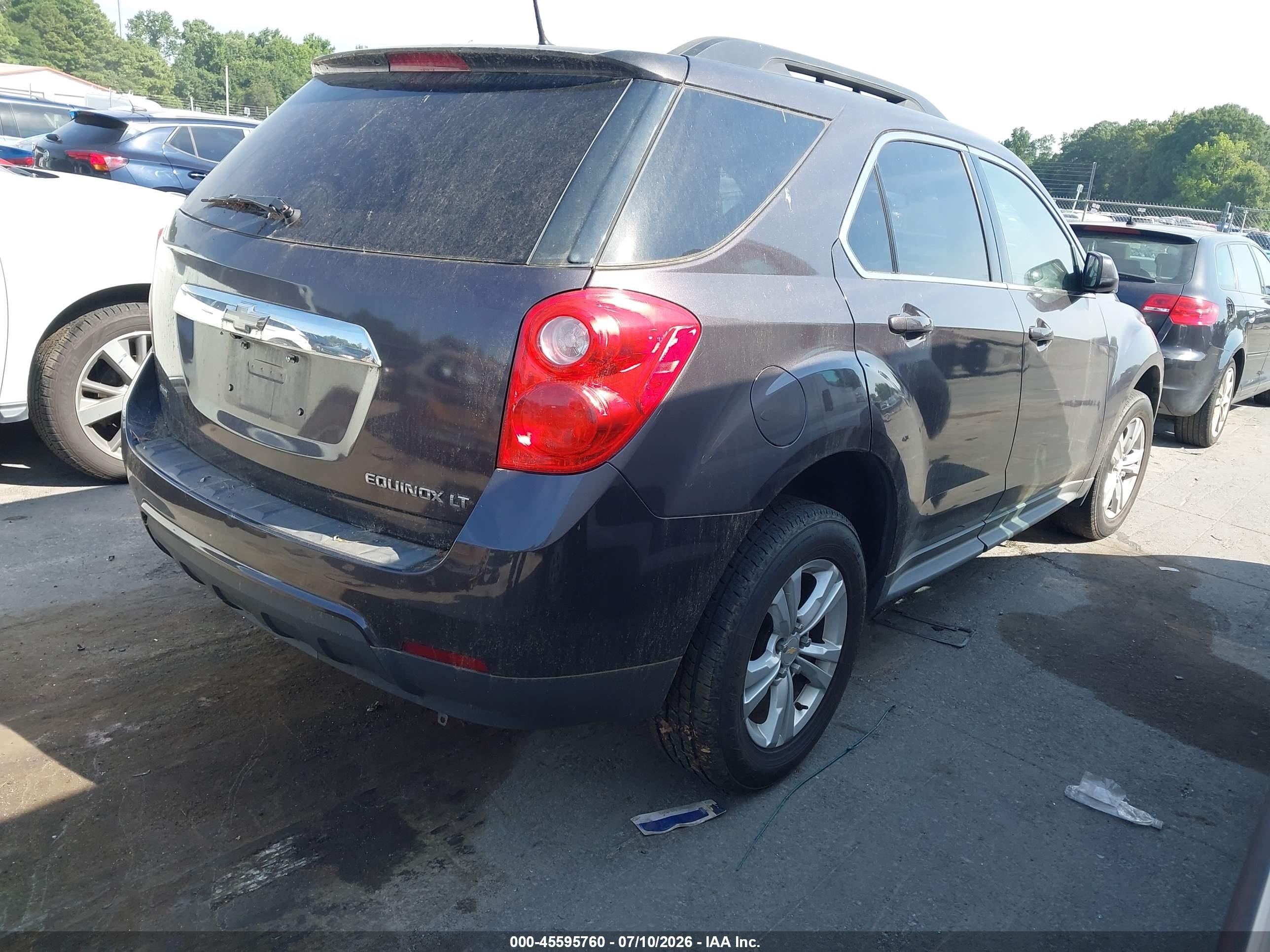 2014 Chevrolet Equinox Lt Gray vin: 2GNFLFEK0E6358722