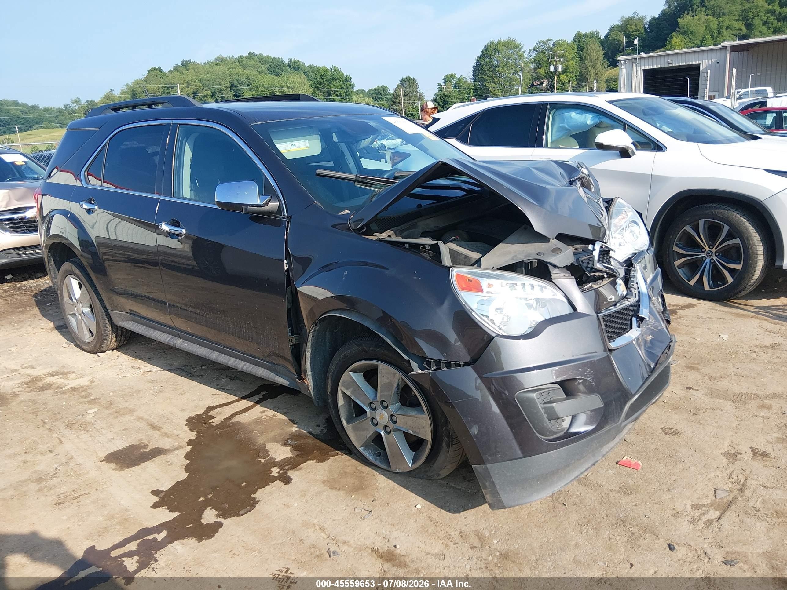 2015 Chevrolet Equinox Lt Gray vin: 2GNFLFEK0F6329741
