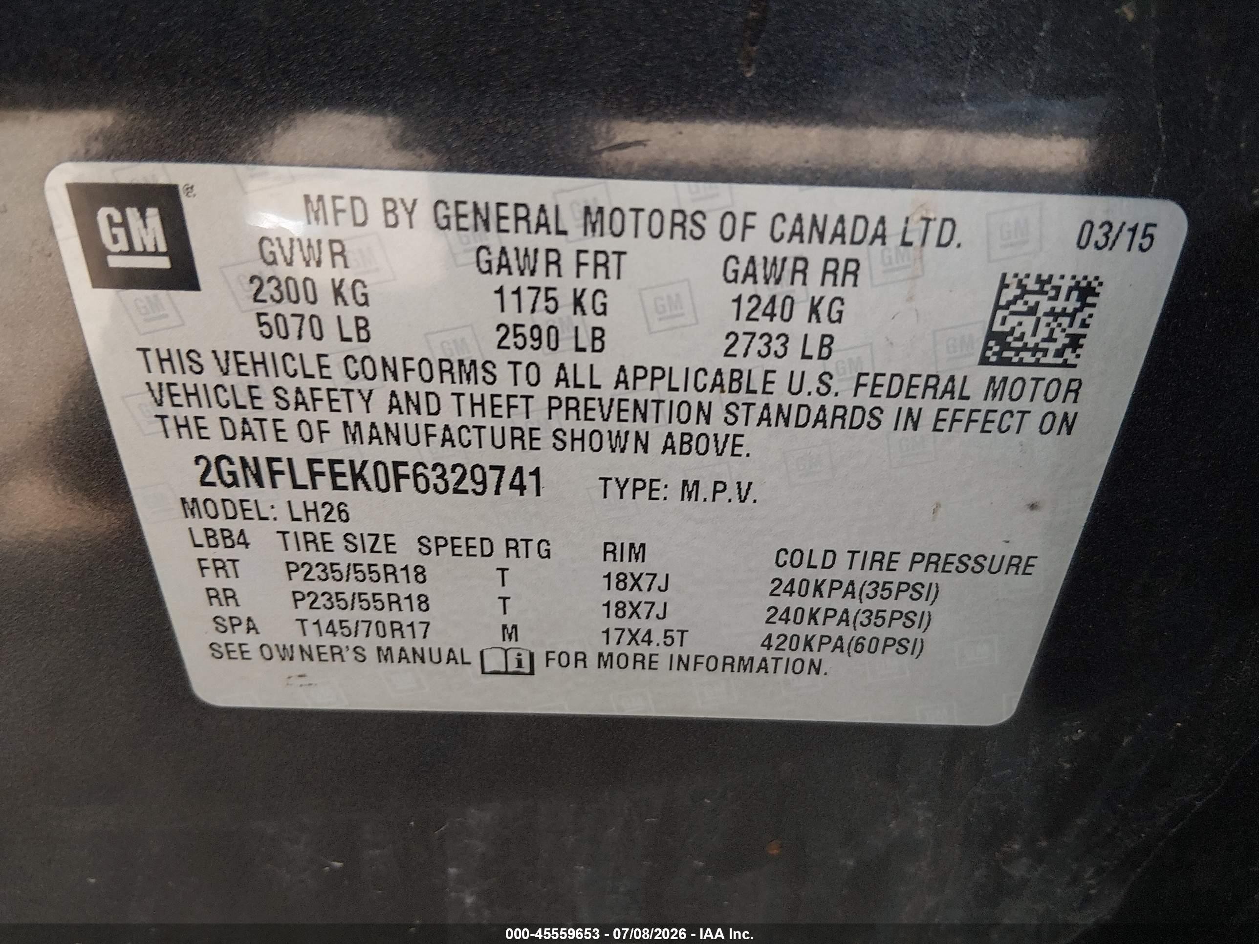2015 Chevrolet Equinox Lt Gray vin: 2GNFLFEK0F6329741